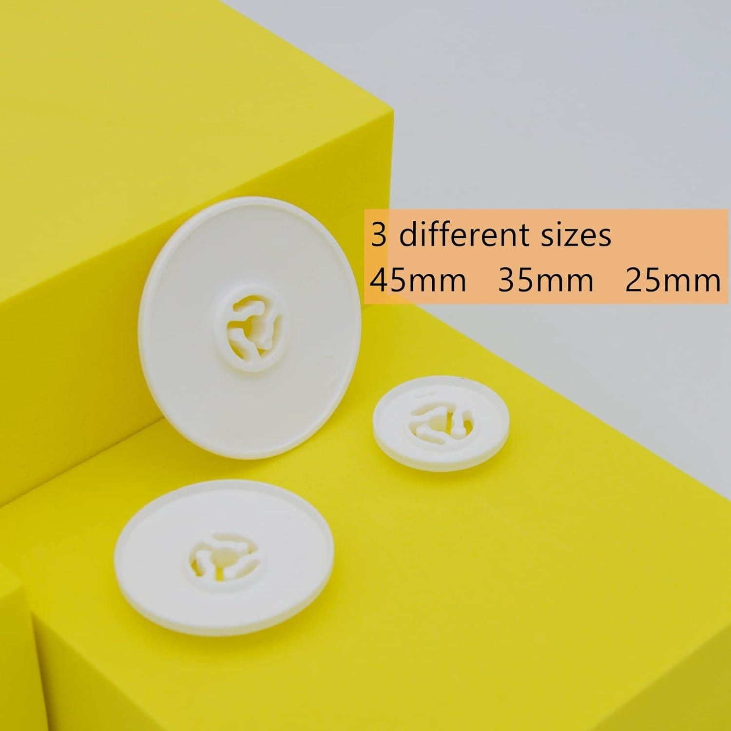 Spool Cap Sewing Machine Spool Pin Cap Small Medium Large Replacement Spool Cap, 45 mm, 35 mm and 25 mm(6 Pieces)