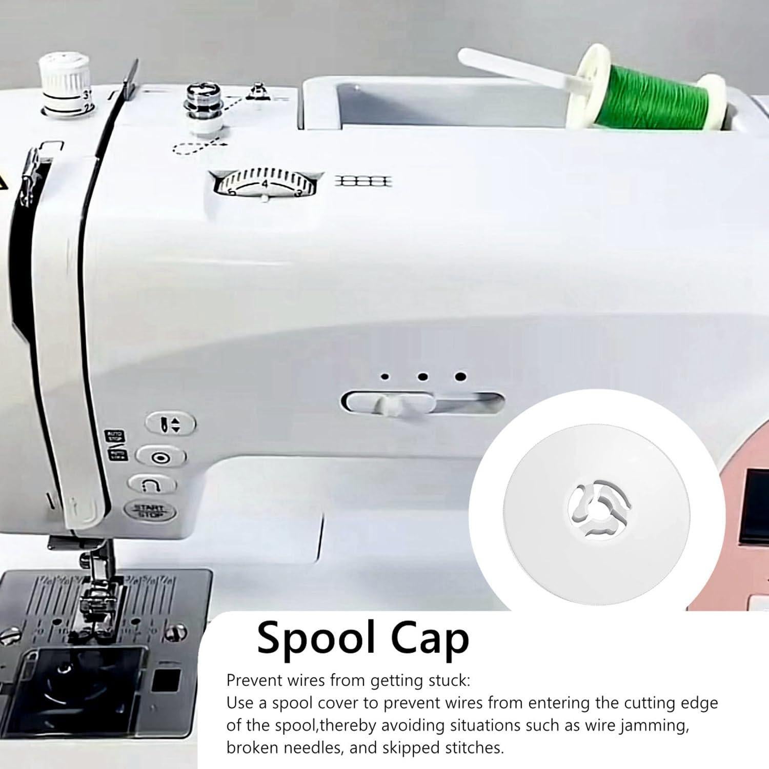 Spool Cap Sewing Machine Spool Pin Cap Small Medium Large Replacement Spool Cap, 45 mm, 35 mm and 25 mm(6 Pieces)