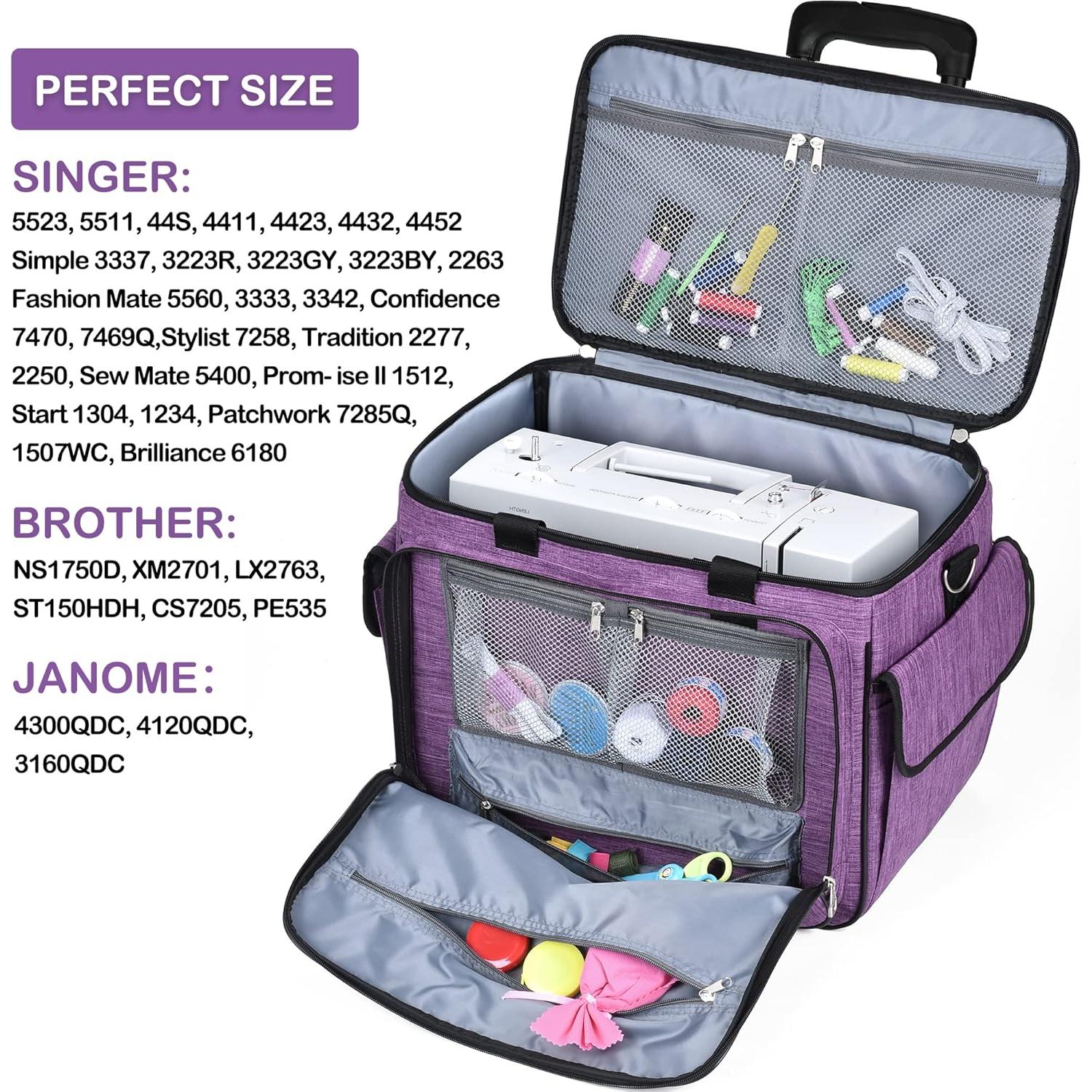 Funda de Transporte para Máquina de Coser CAB55 con Ruedas