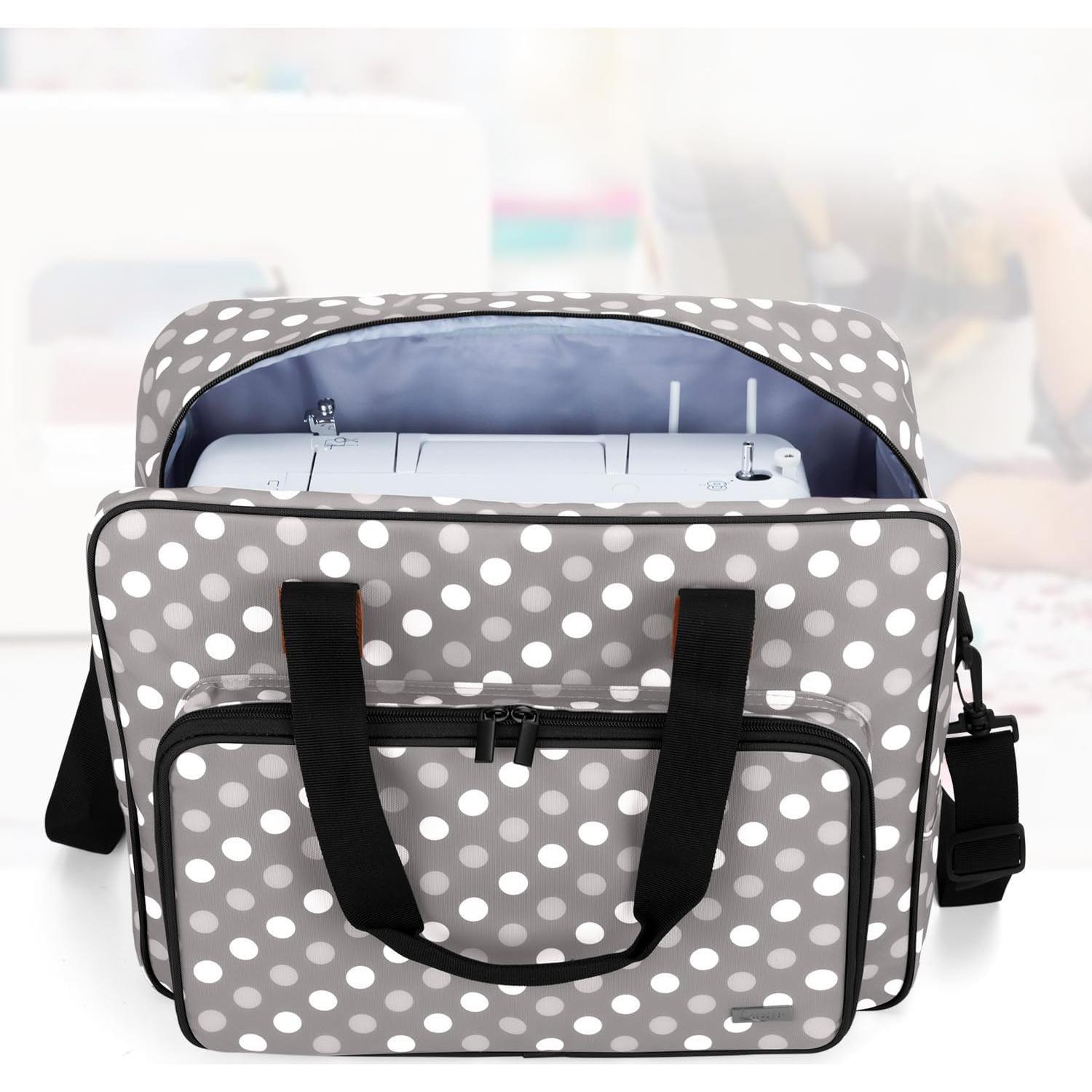Bolsa para Máquina de Coser LUXJA Puntos Grises 43.9x19.1x30.9cm