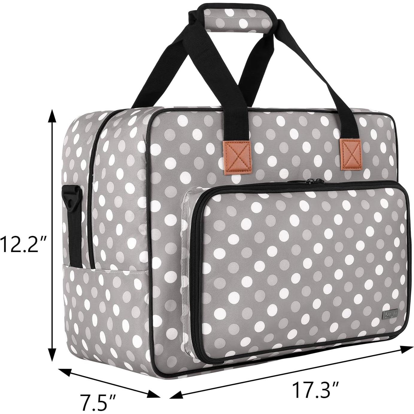 Bolsa para Máquina de Coser LUXJA Puntos Grises 43.9x19.1x30.9cm