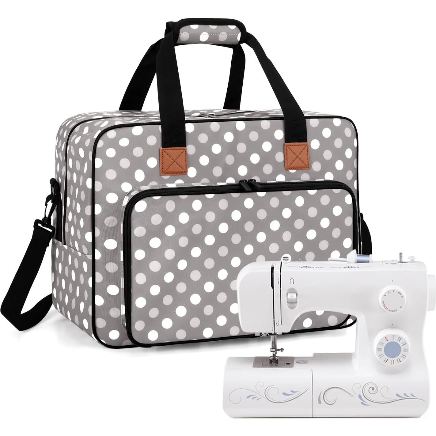 Bolsa para Máquina de Coser LUXJA Puntos Grises 43.9x19.1x30.9cm