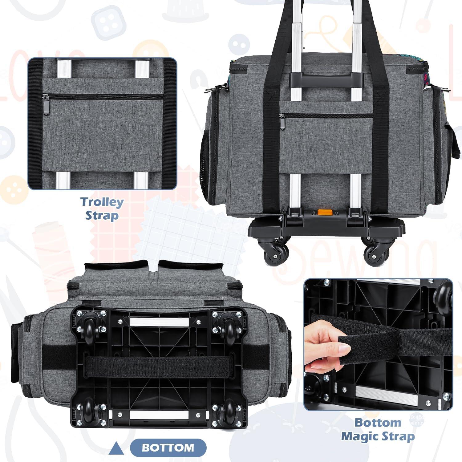 Funda para Máquina de Coser SLINRKE con Ruedas y Bolsillos