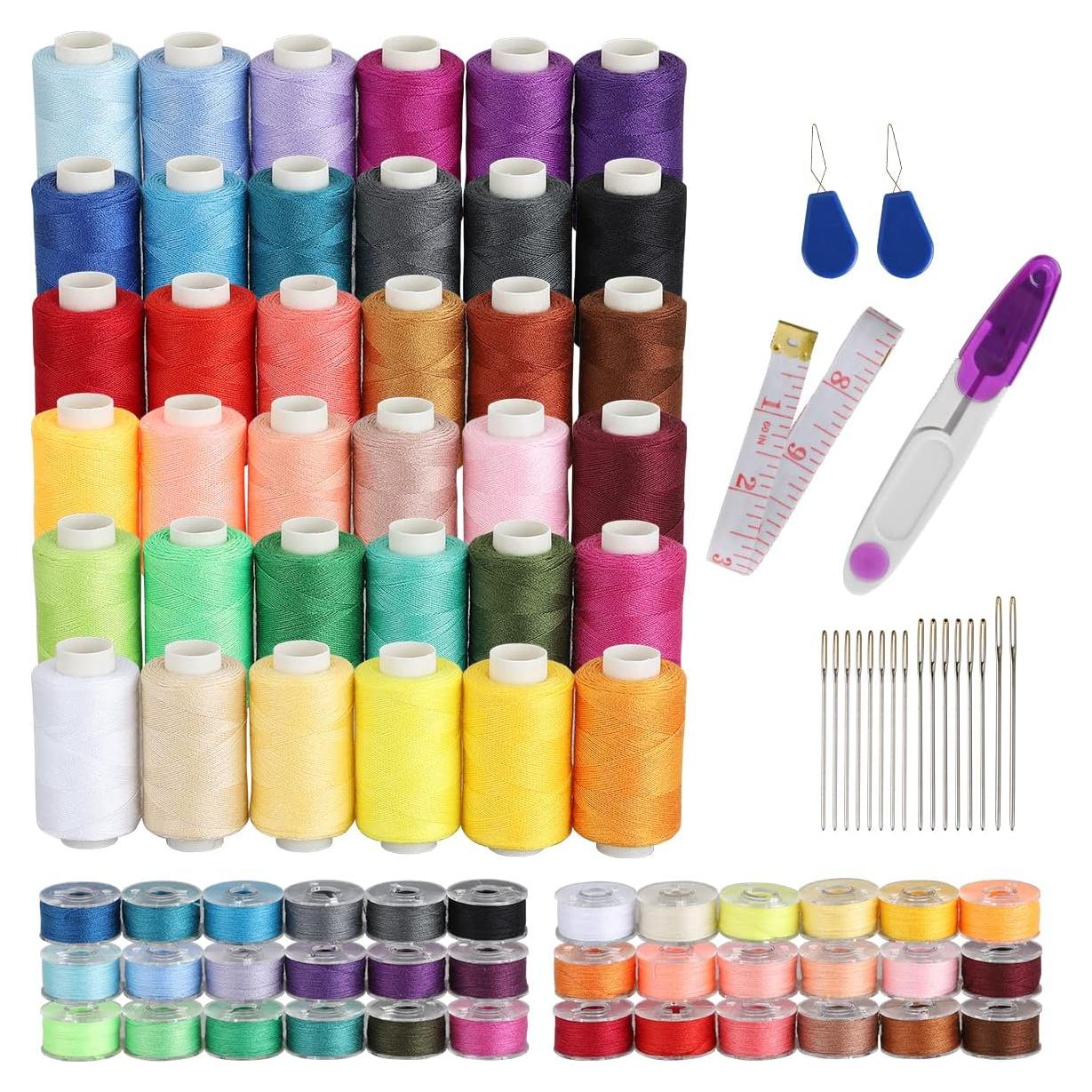 Kit de Costura Blibly 72 Piezas con 36 Colores de Hilo