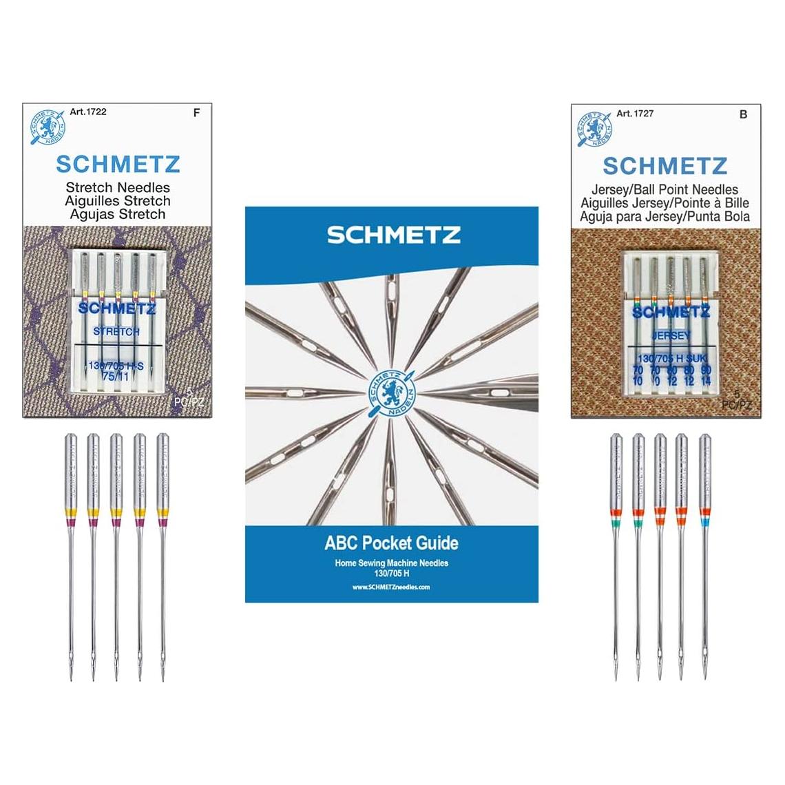 Paquete de agujas para máquina de coser SCHMETZ Stretch y Jersey