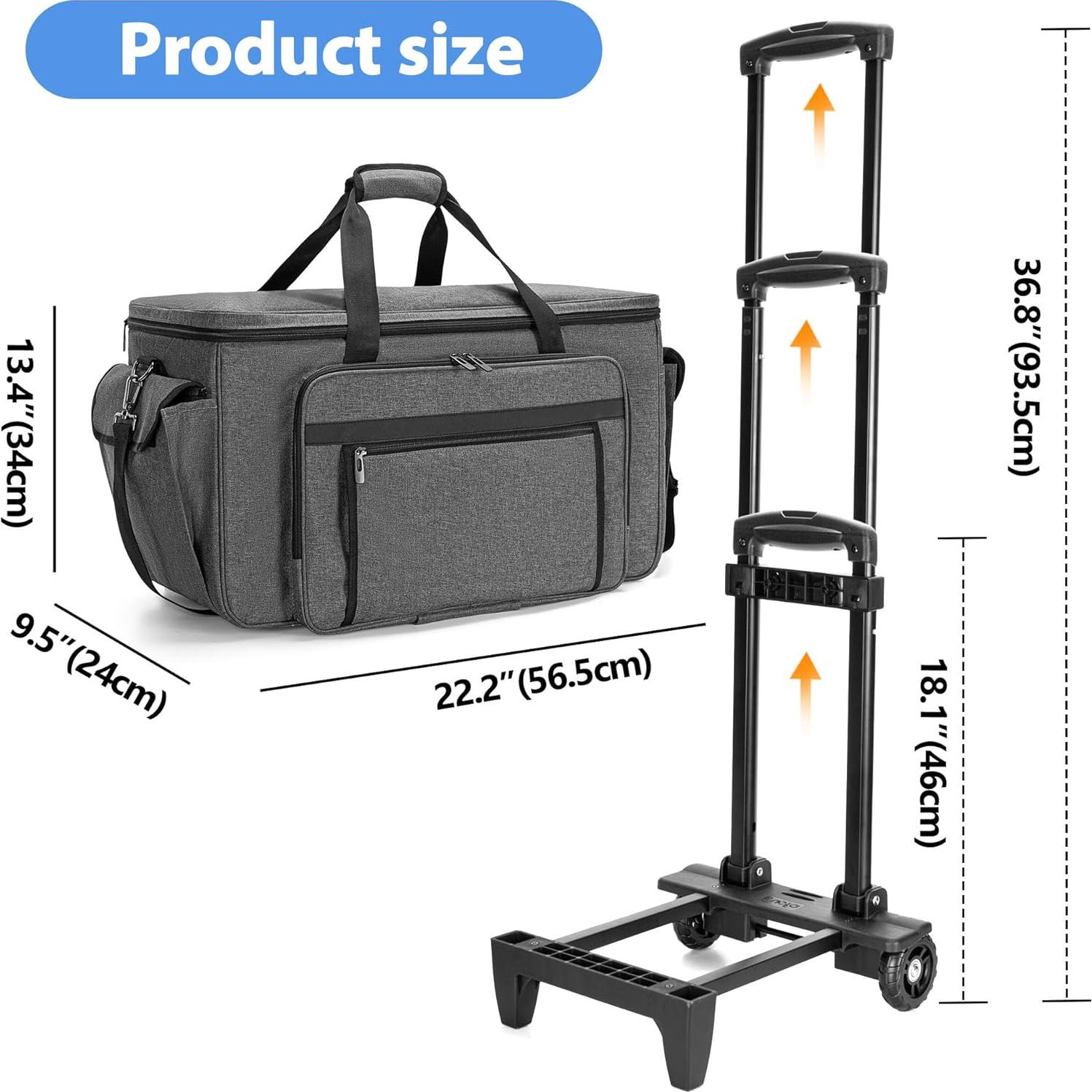 Funda de Transporte CURMIO para Máquina de Coser y Bordar 56.4x24.1cm