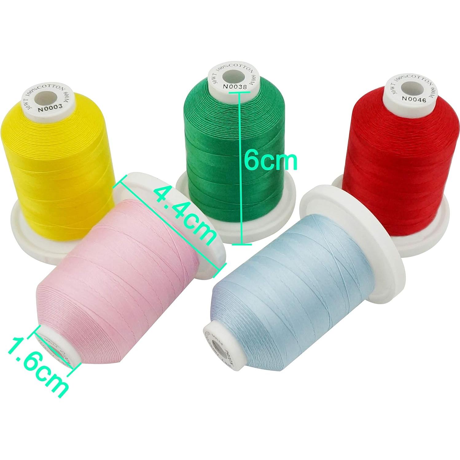 Hilos de Algodón 100% Mercerizado New brothread 600m Multiusos