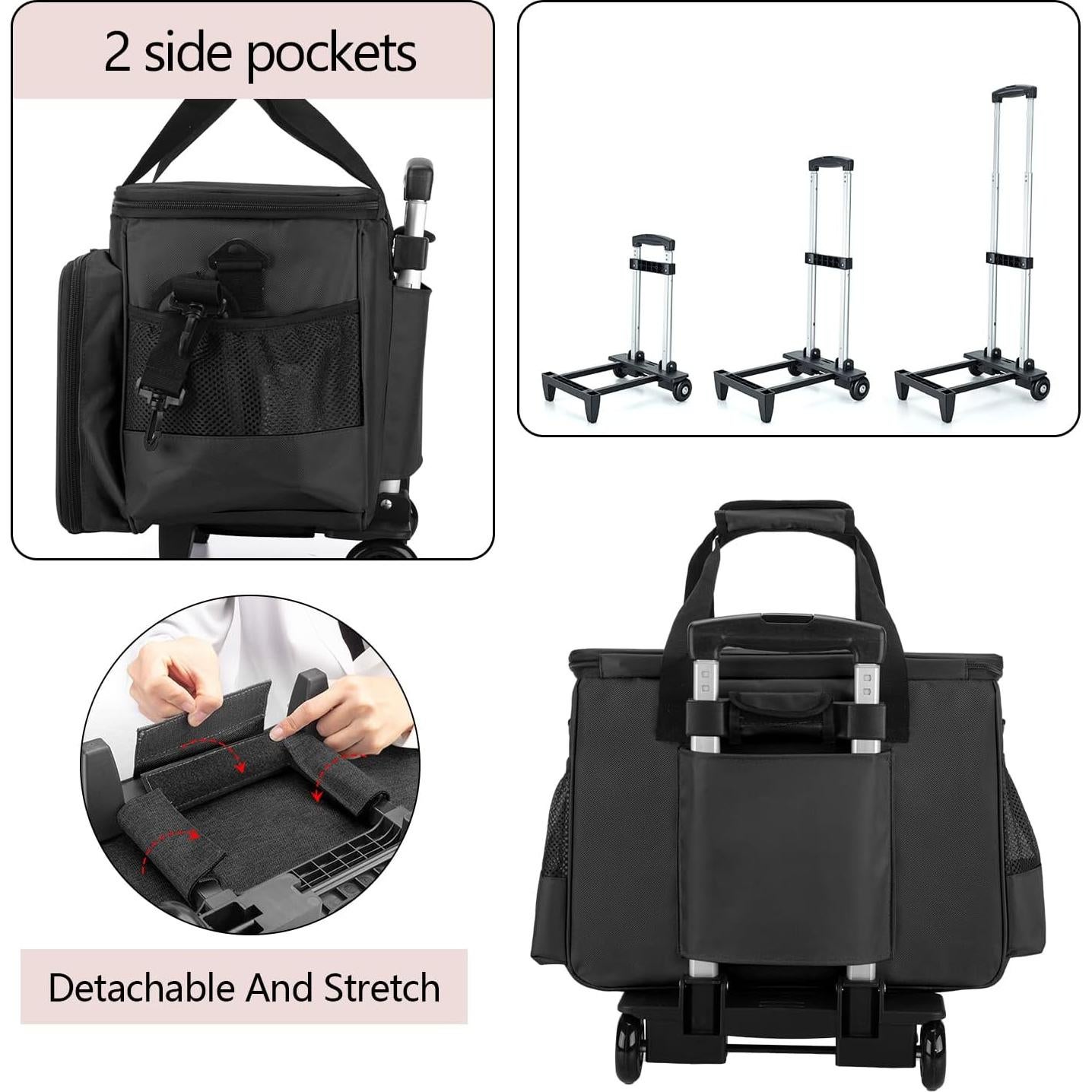 Funda para Máquina de Coser LUXJA con Carro Desmontable - Negro