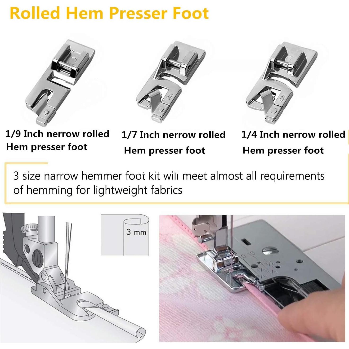 Juego de 9 Piezas de Pies para Máquina de Coser Fbshicung
