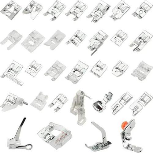 Juego de 32 Piezas de Prensatelas TOVOT para Máquina de Coser