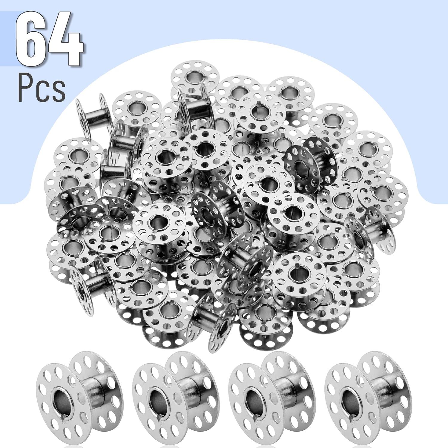 Bobinas de Metal Mr. Pen - Paquete de 64 para Máquina de Coser