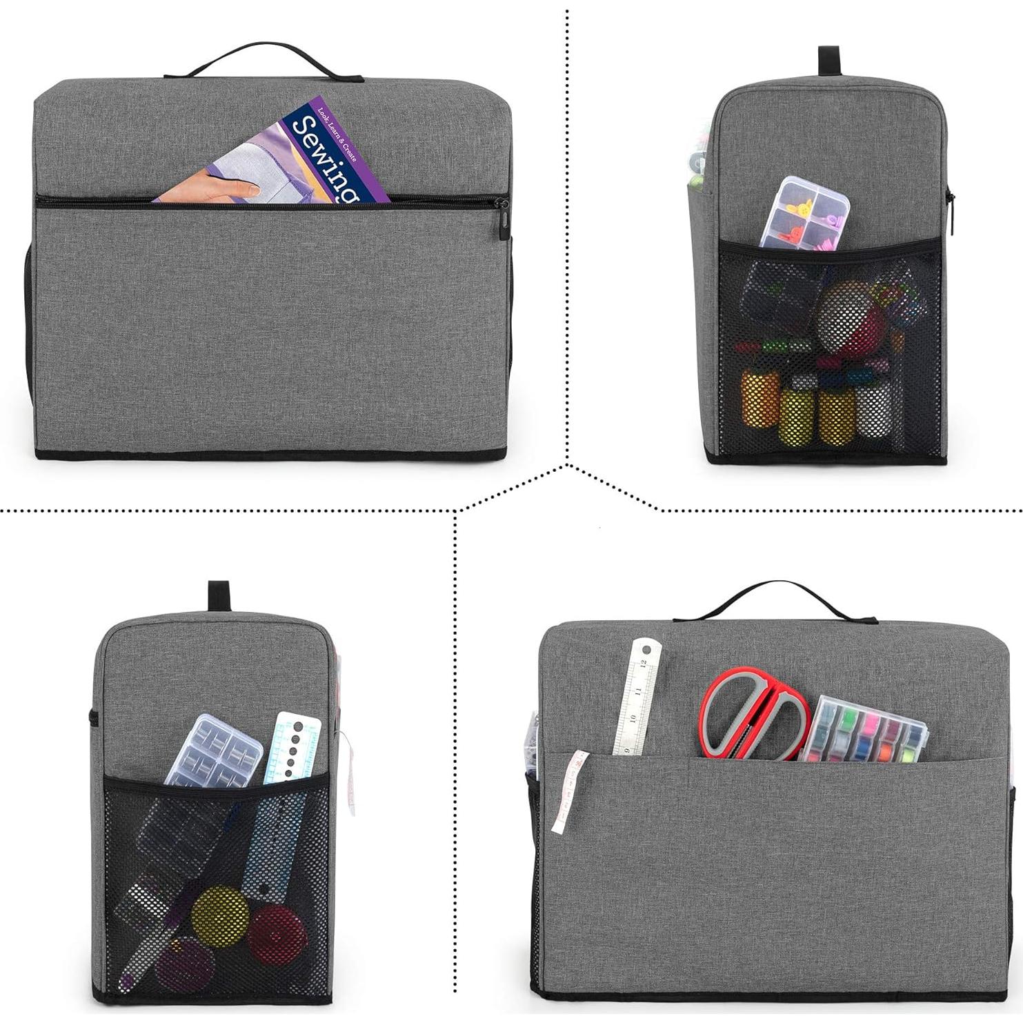 Funda Protectora CURMIO para Máquina de Coser Gris 42x20.6x33.4cm