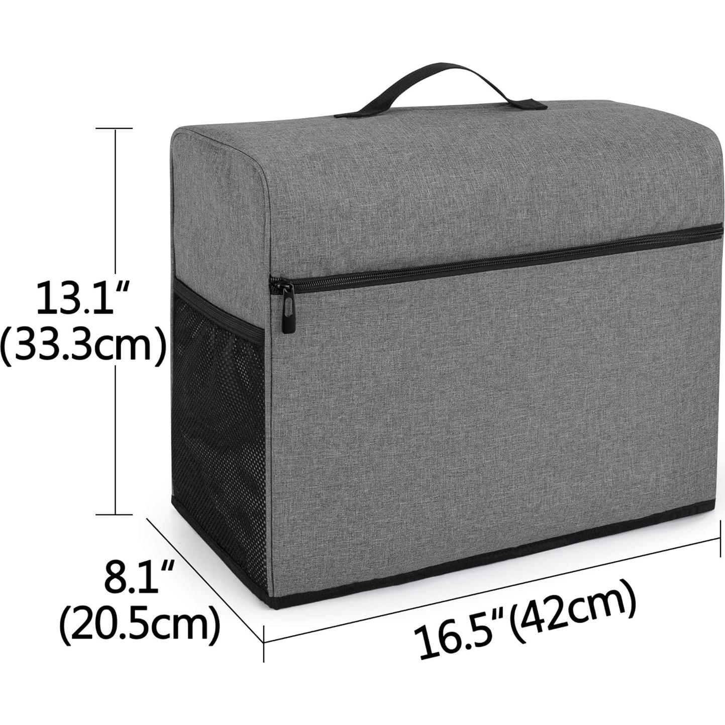 Funda Protectora CURMIO para Máquina de Coser Gris 42x20.6x33.4cm