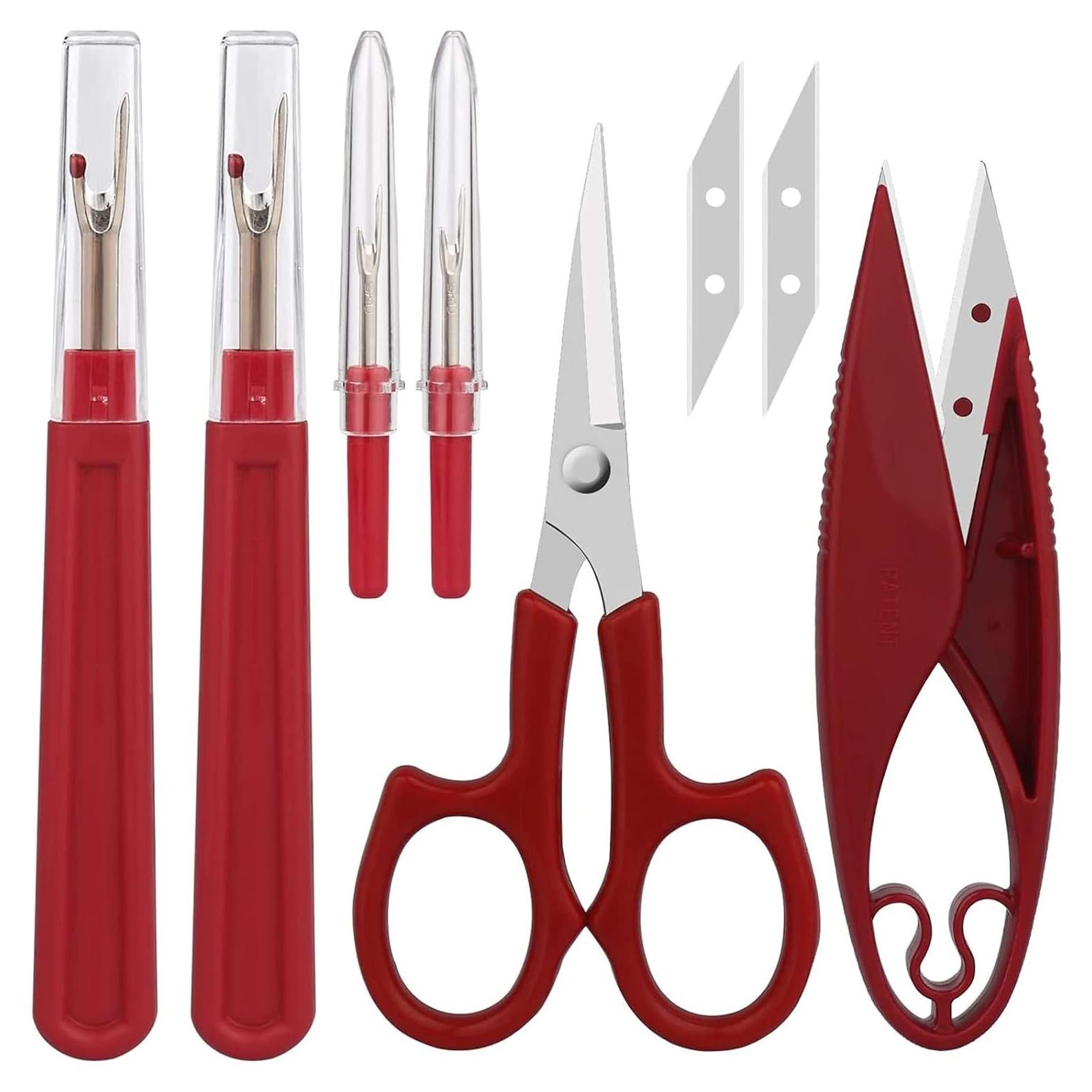 Kit de Herramientas de Costura CampTek: Desbarbadores y Tijeras