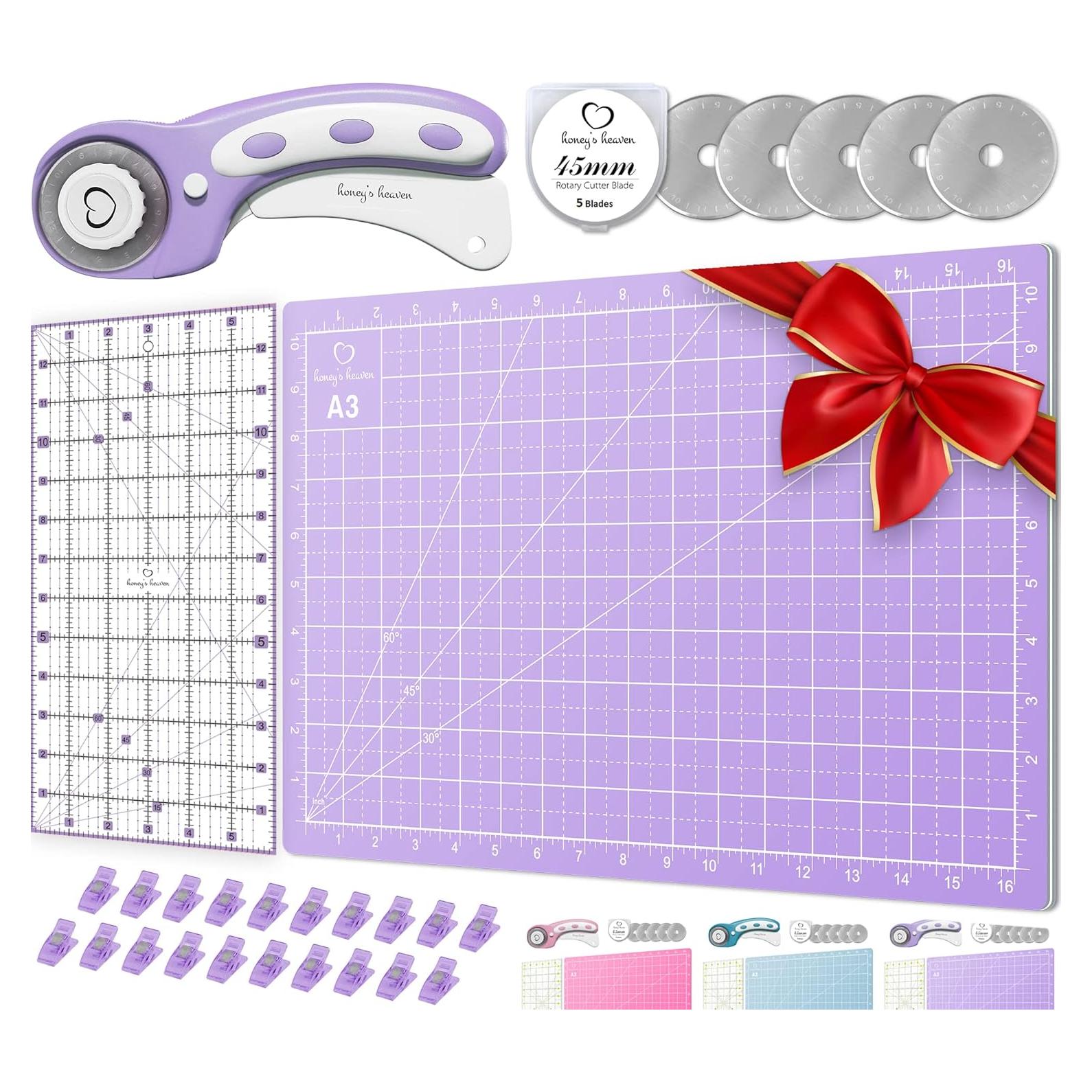 Juego de Cortadores Rotativos Honey's Heaven 45mm - Acolchado