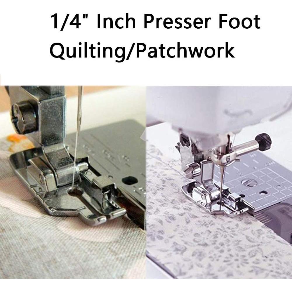 Pie de prensa 1/4" CESUSME para acolchado y patchwork - 2 piezas