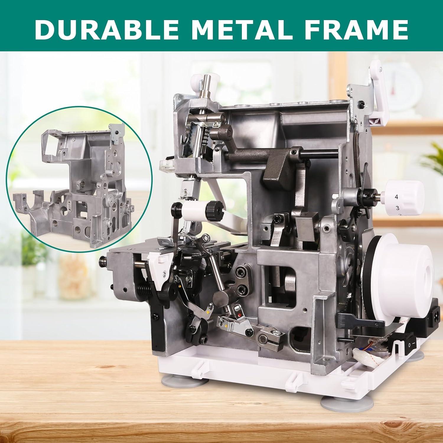 Máquina de Overlock Serger FEIYUE FY505 2/3/4 Hilos Metal