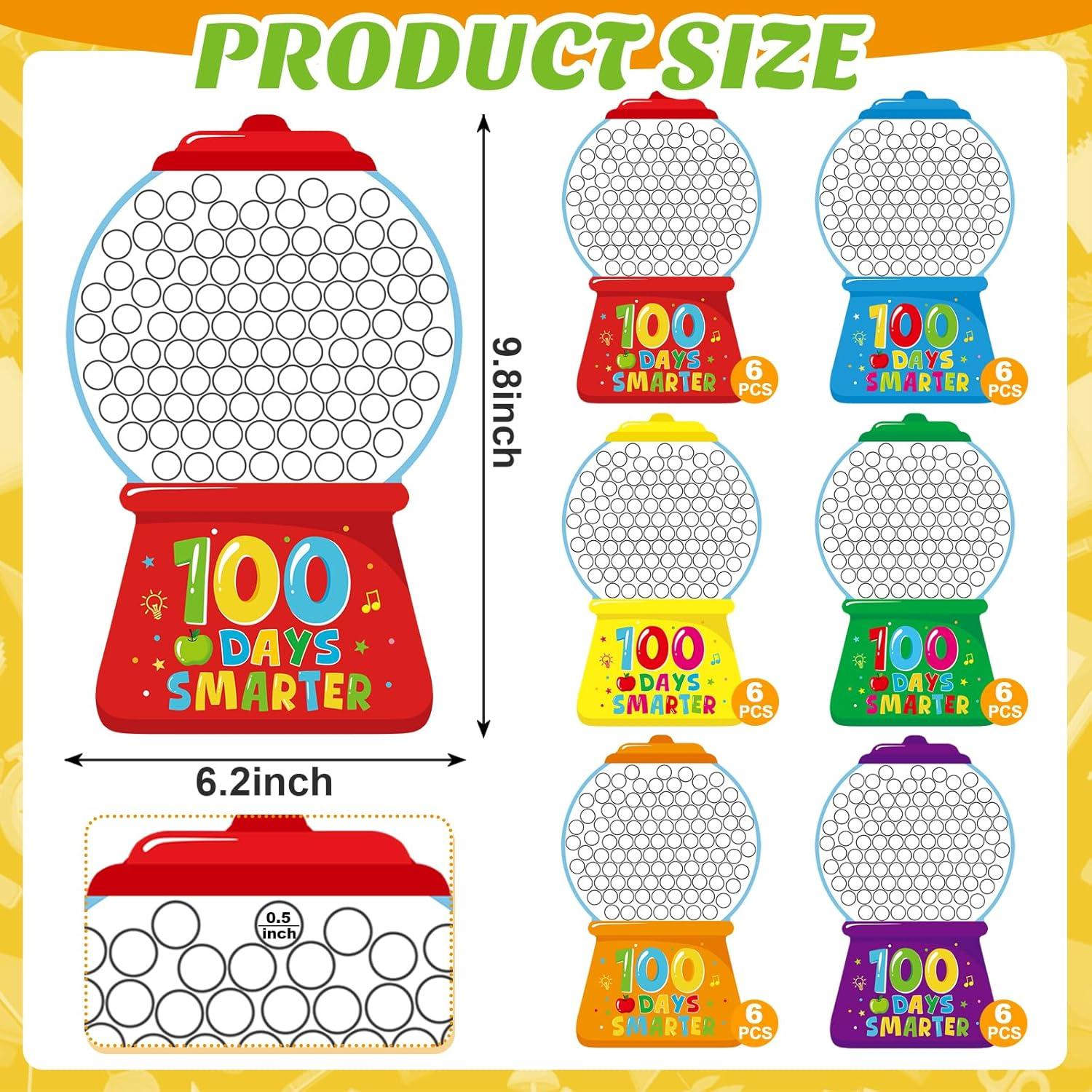 Kit de Manualidades Hedeey 36 Piezas 100 Días de Escuela