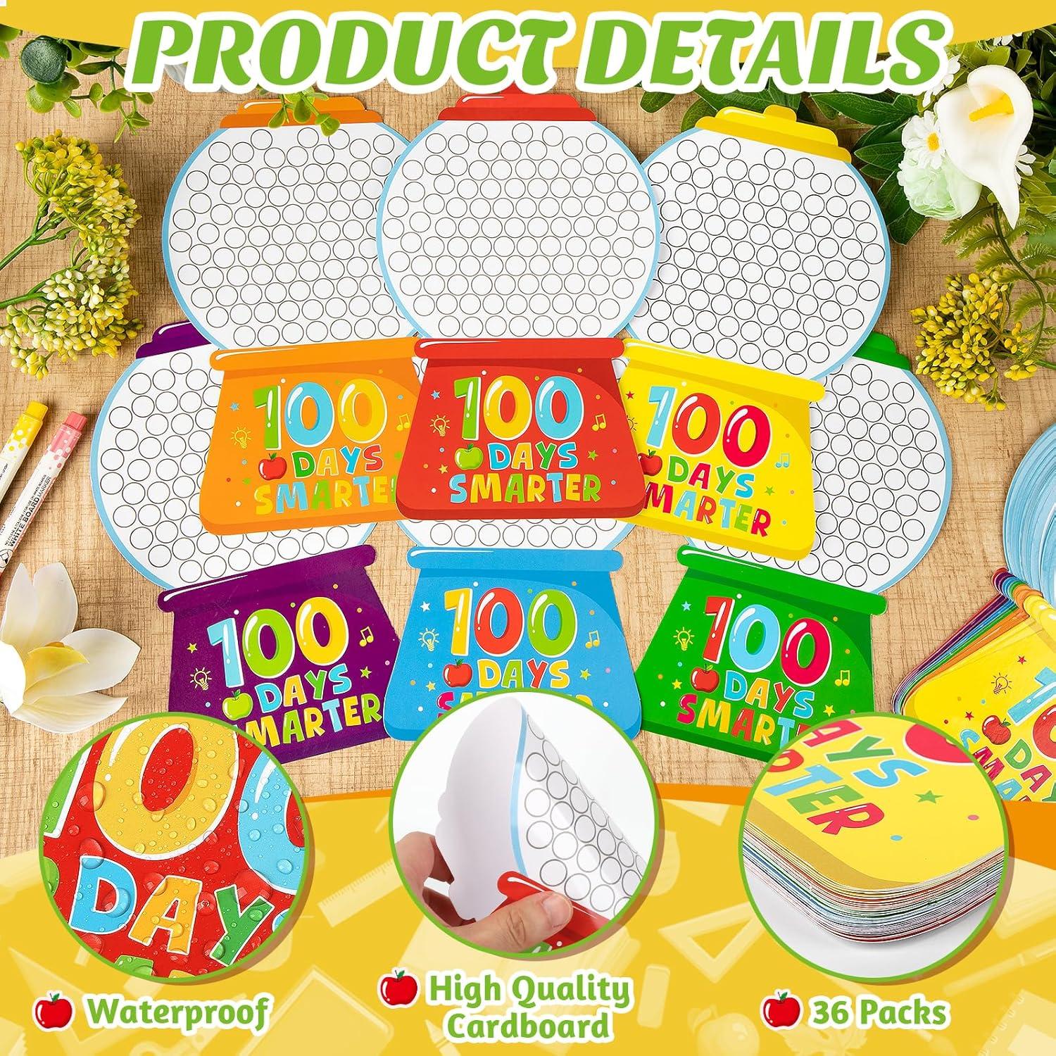 Kit de Manualidades Hedeey 36 Piezas 100 Días de Escuela