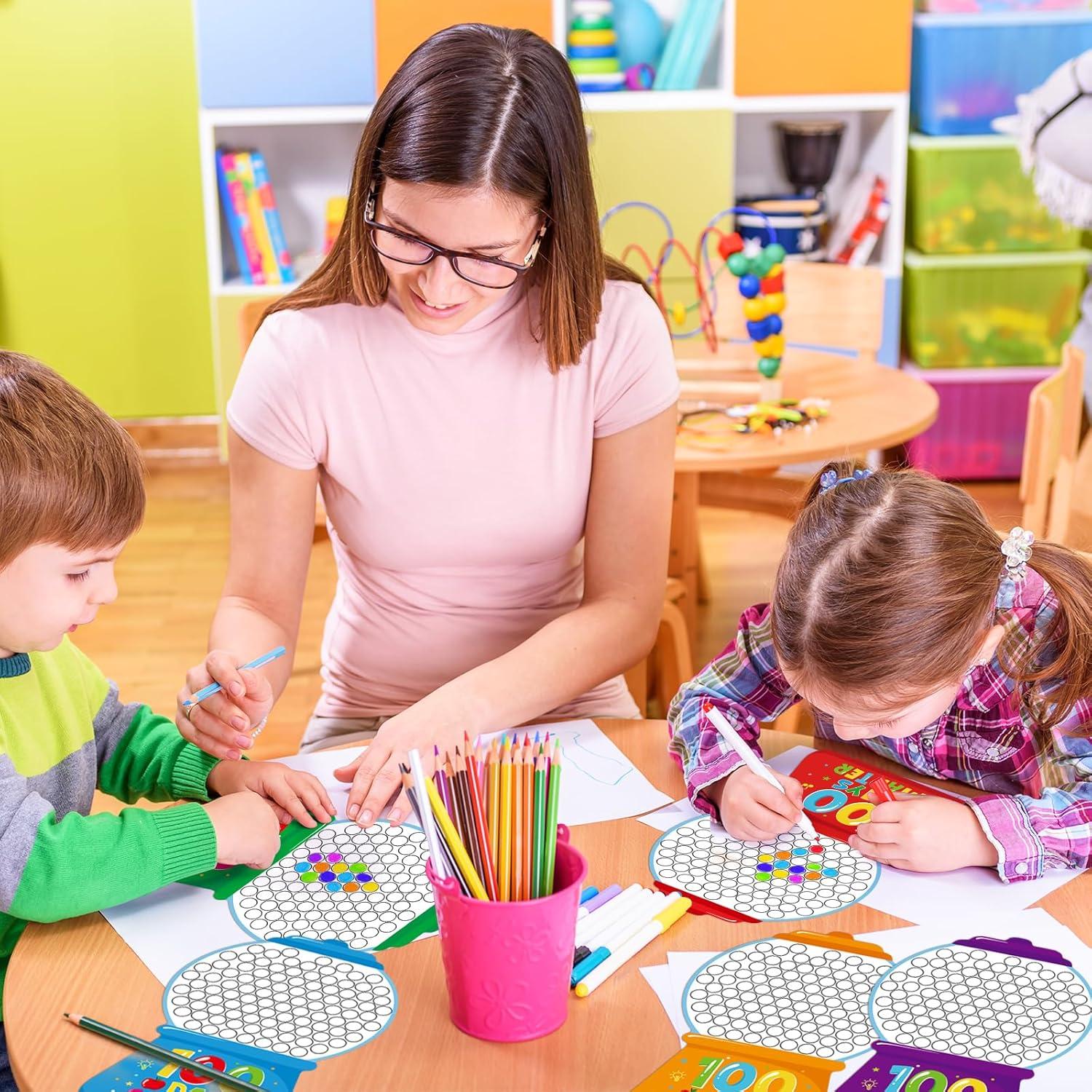 Kit de Manualidades Hedeey 36 Piezas 100 Días de Escuela