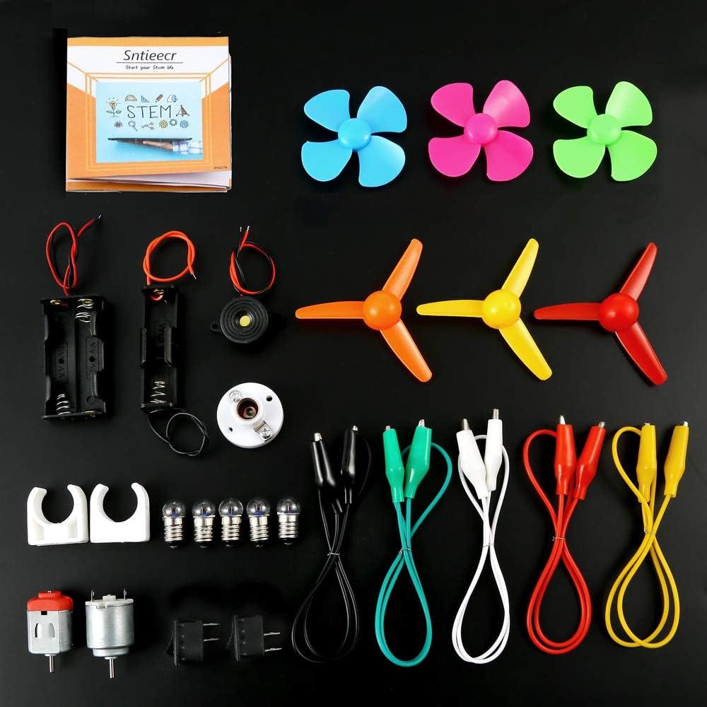 Kit de Motor Eléctrico Sntieecr para Experimentos STEM