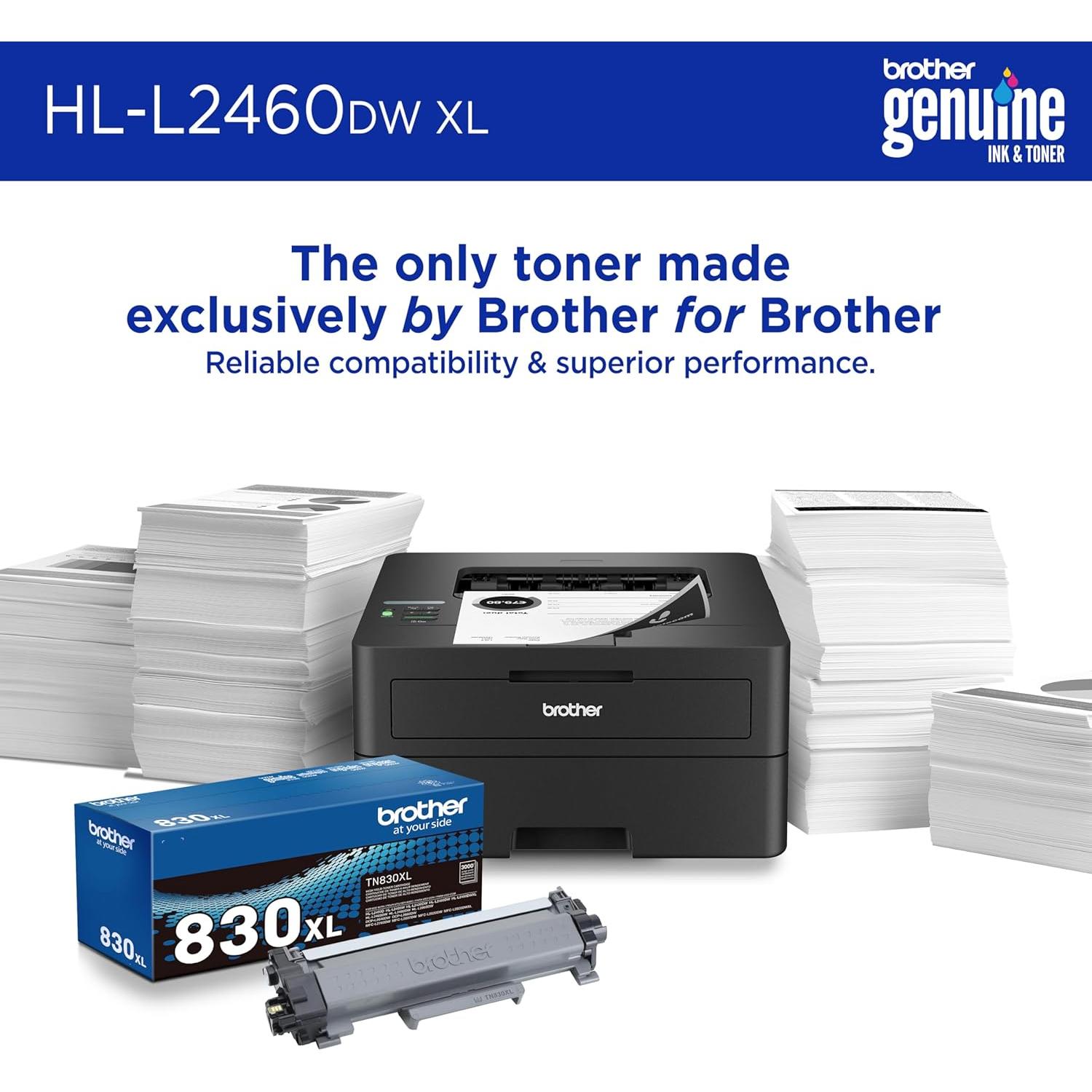 Impresora láser monocromática Brother HL-L2460DW XL - 4200 páginas