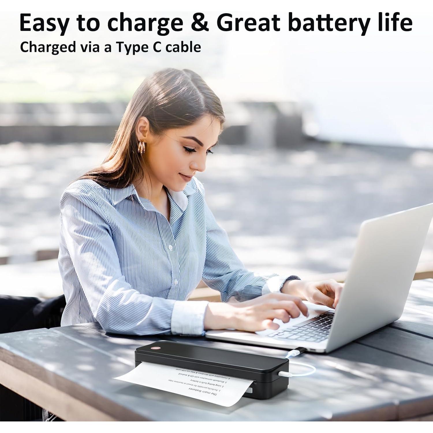 Impresora Térmica Portátil Gloryang PD-A4 Bluetooth 300DPI