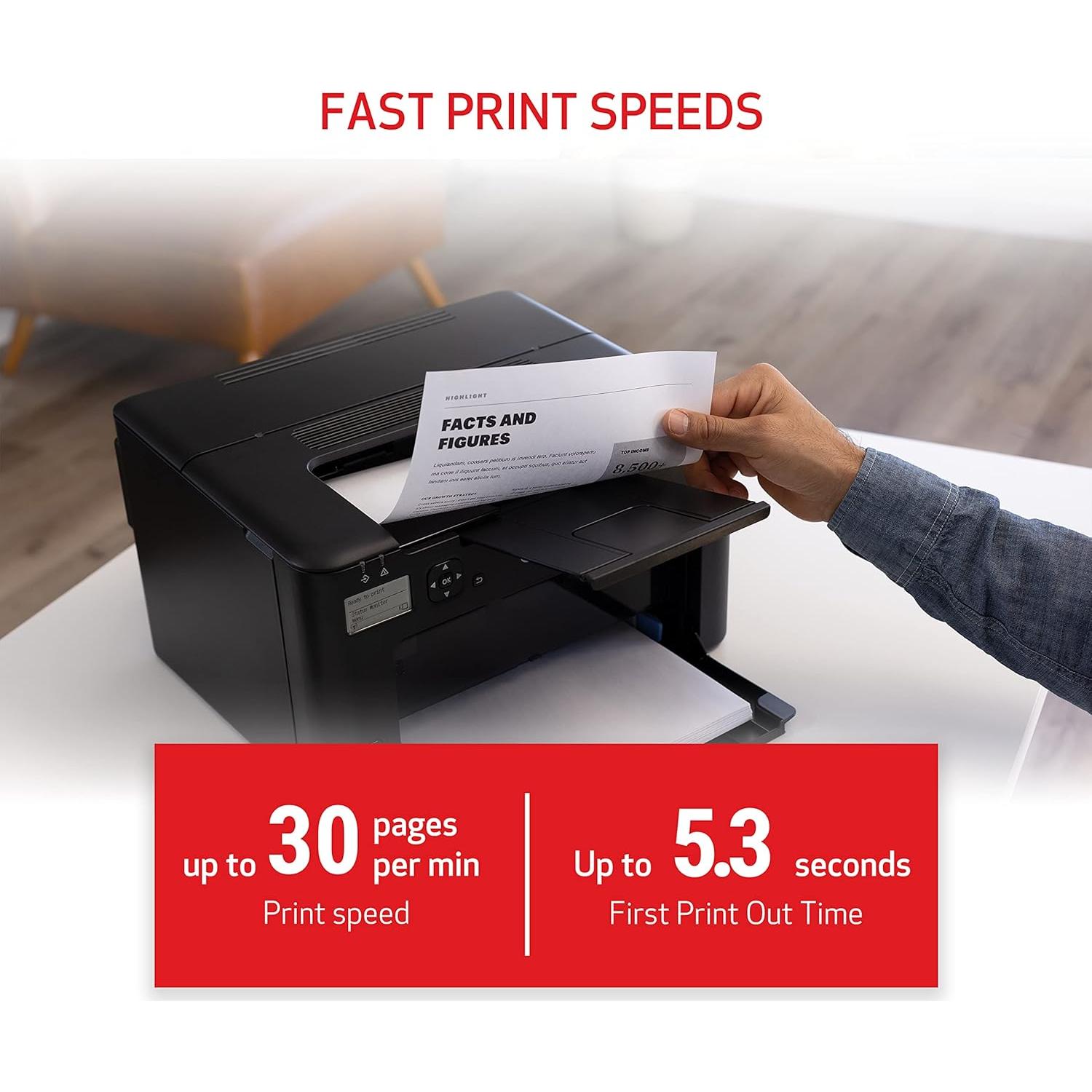 imageCLASS LBP122dw - Monochrome Duplex Wireless Laser Printer, Single Function, Home Office, Mobile Ready, 30 PPM, Black