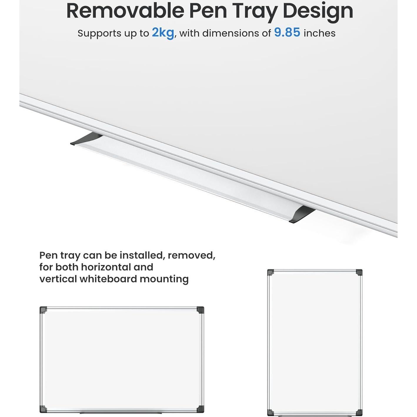 Pizarra Blanca Magnética VUSIGN 45.72x30.48cm con Accesorios