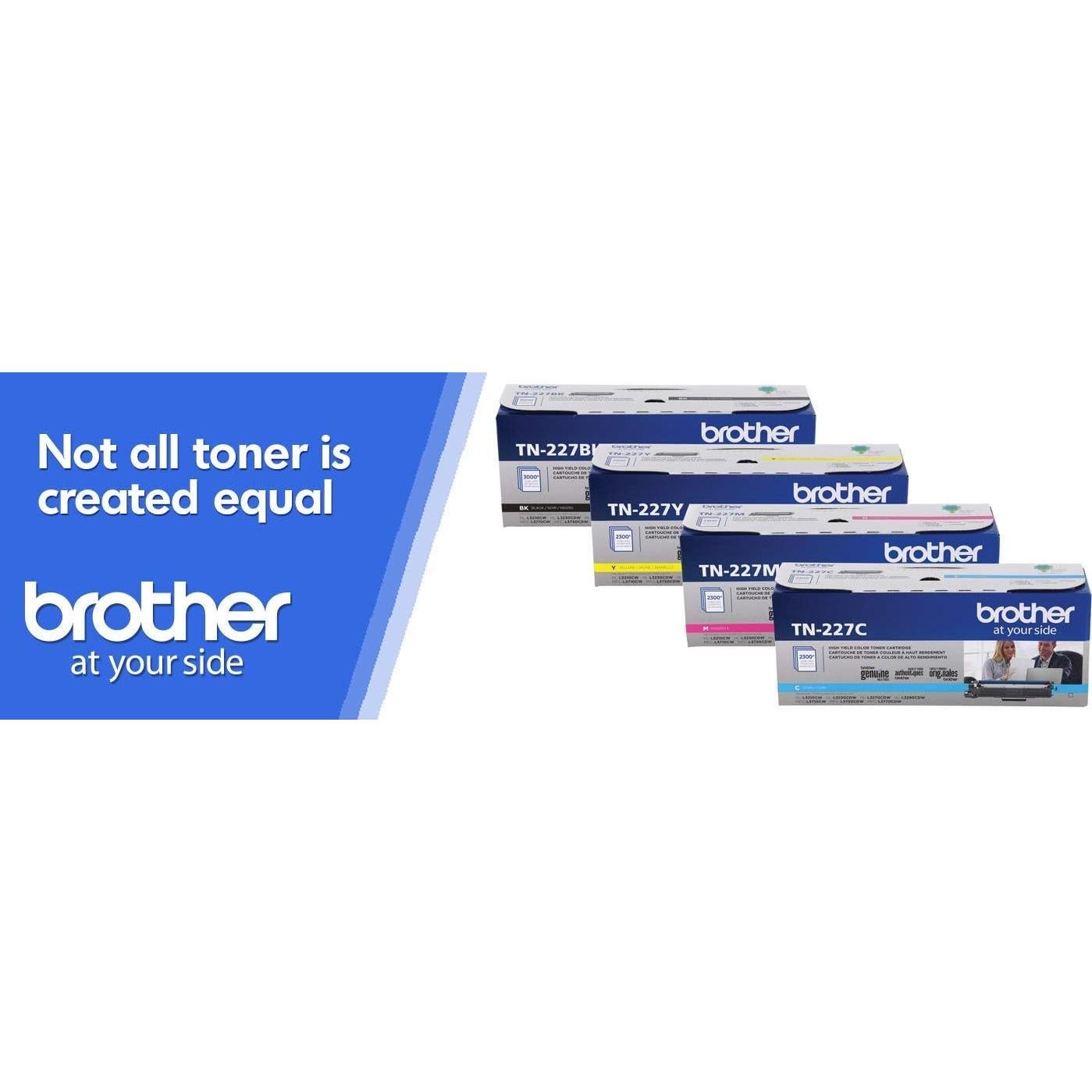 Juego de Tóner Brother TN227 Negro, Cian, Magenta, Amarillo