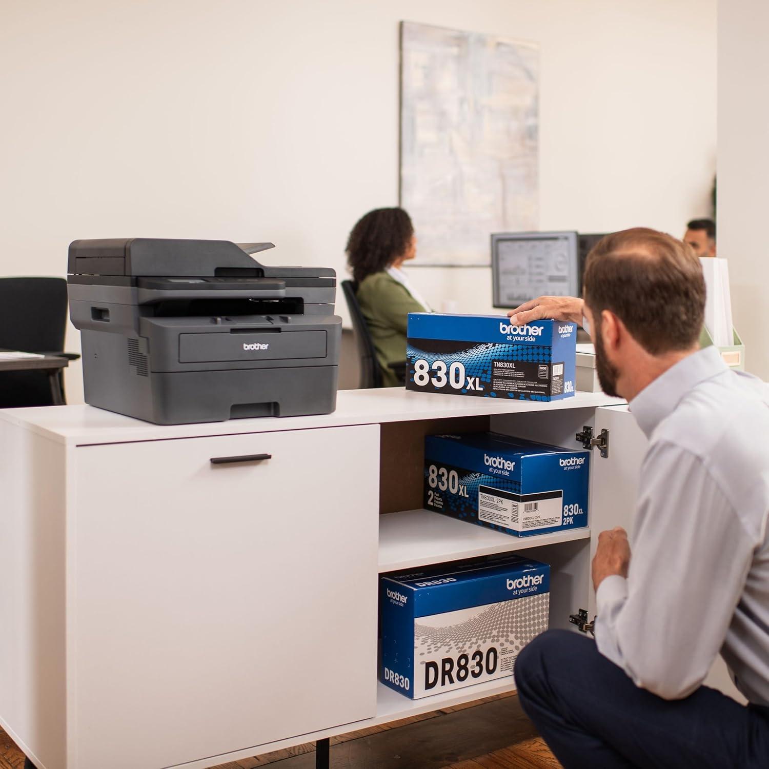 Cartuchos de Tóner Negro Brother TN830XL 2PK Alto Rendimiento