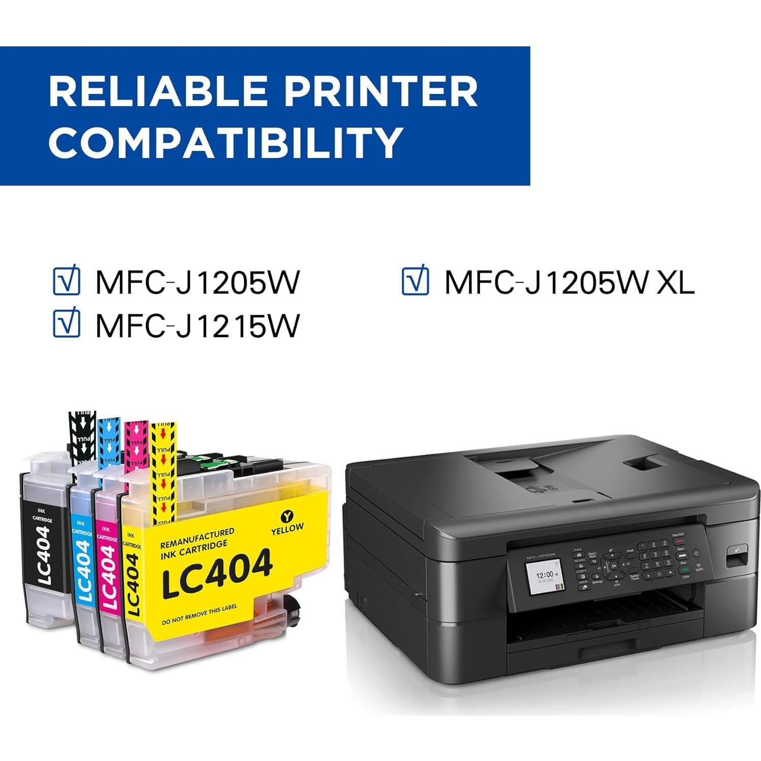 Cartuchos de tinta Valinkso LC404XL compatibles 4 colores