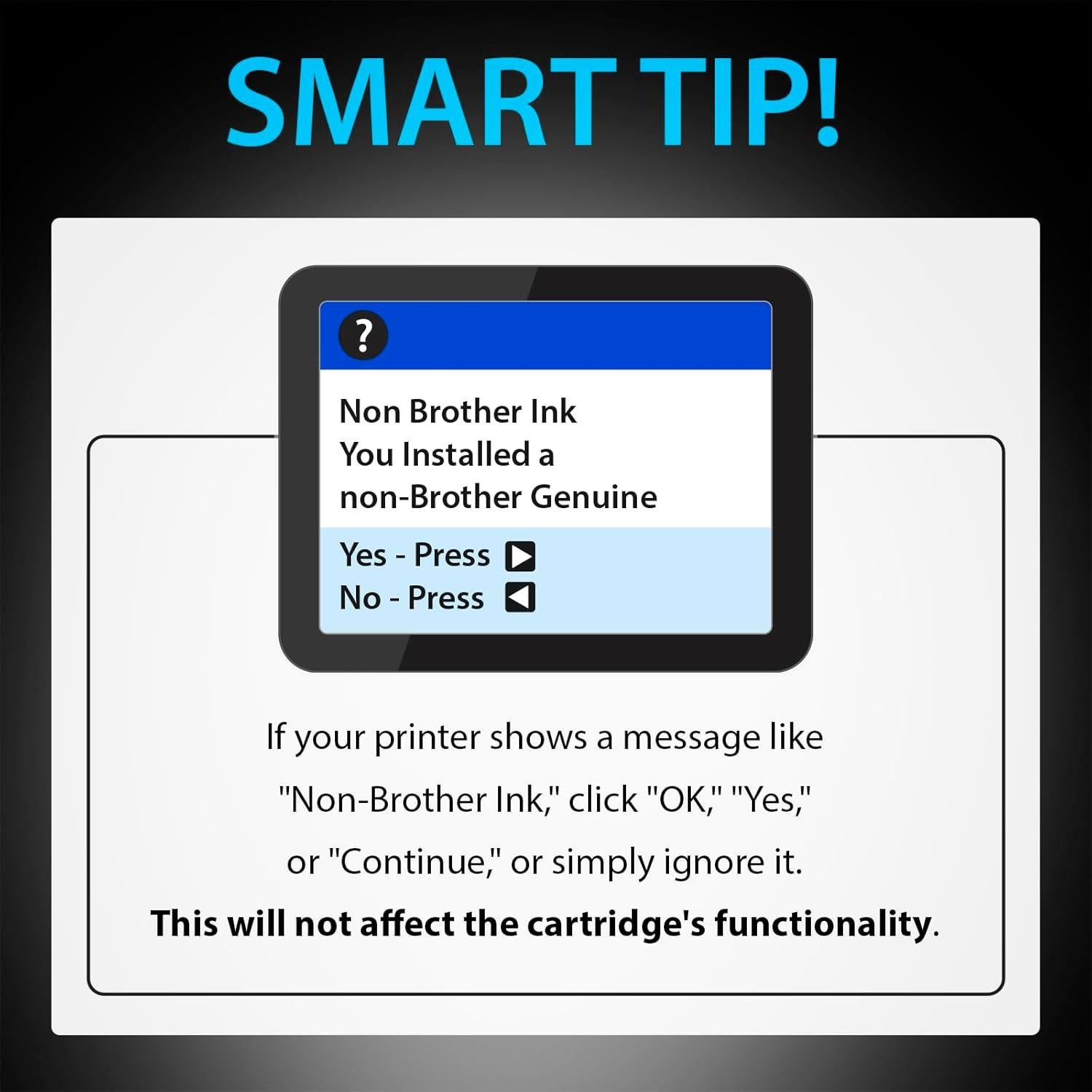 Cartuchos de tinta Smart Ink LC406XL para Brother - 4 Piezas