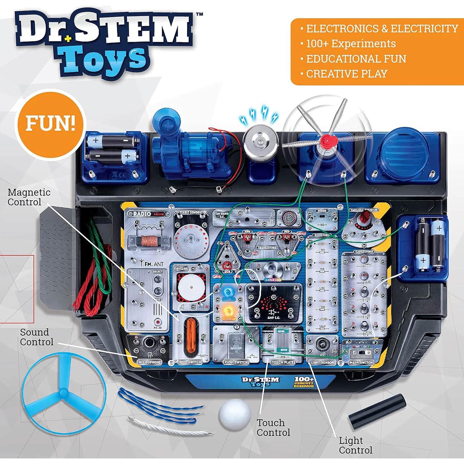 Kit de Ciencia de Circuitos Dr. STEM Toys - 100 Experimentos