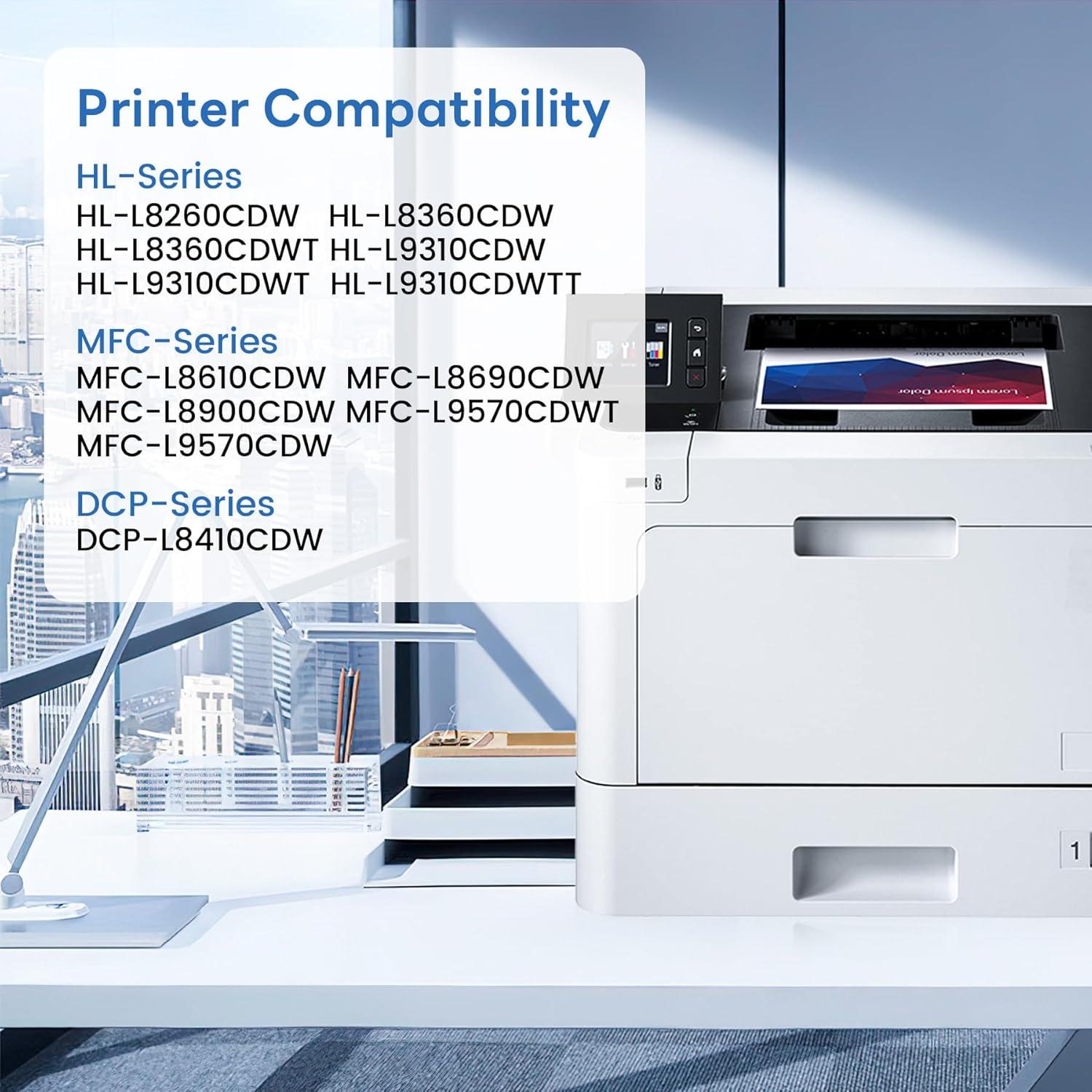 Cartuchos de Tóner Snowflake TN433 4 Pack Compatible Brother