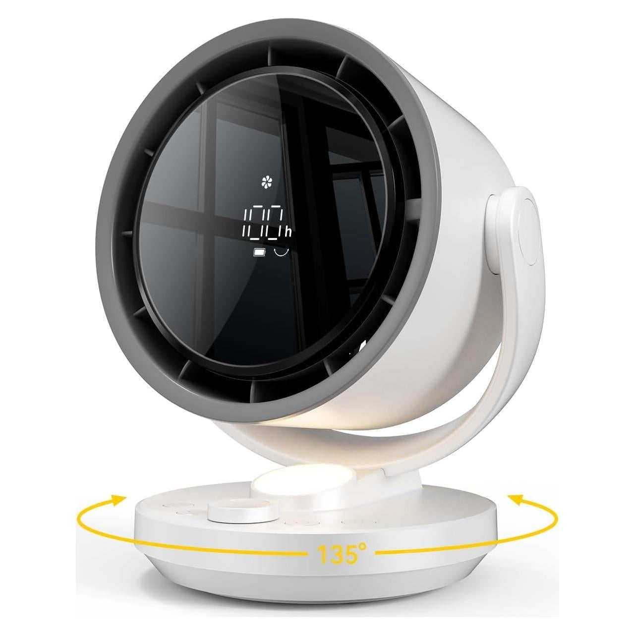 Ventilador de mesa let'me F15-WE 100 velocidades recargable