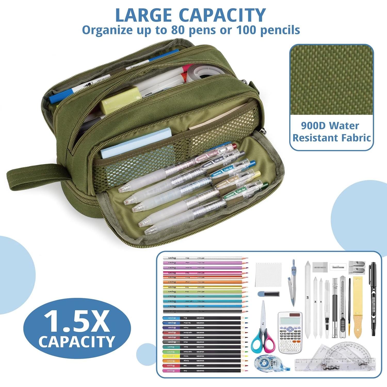 Estuche Táctico Atripack Verde 4 Compartimentos 31.8x22.5cm