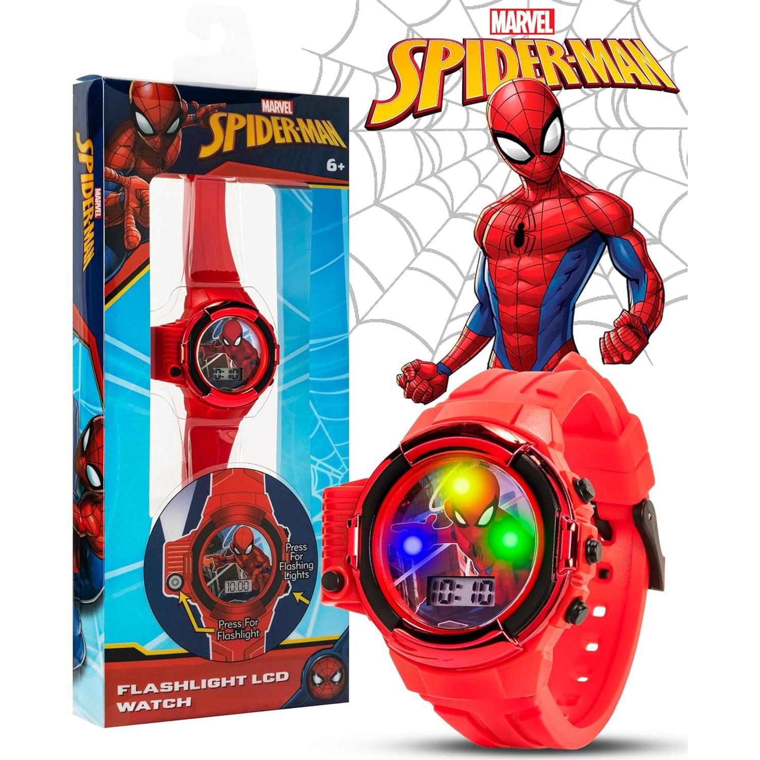 Reloj Spider-Man Accutime con Linterna LED para Niños