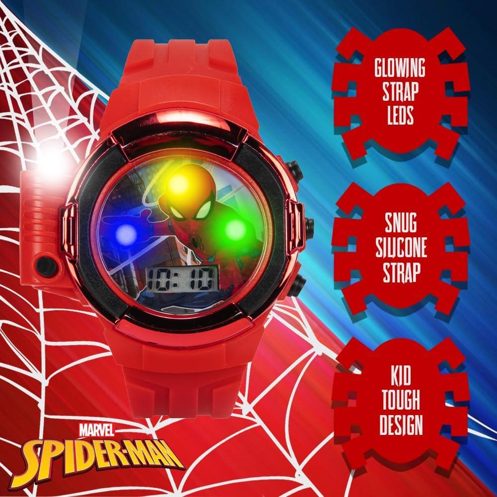 Reloj Spider-Man Accutime con Linterna LED para Niños