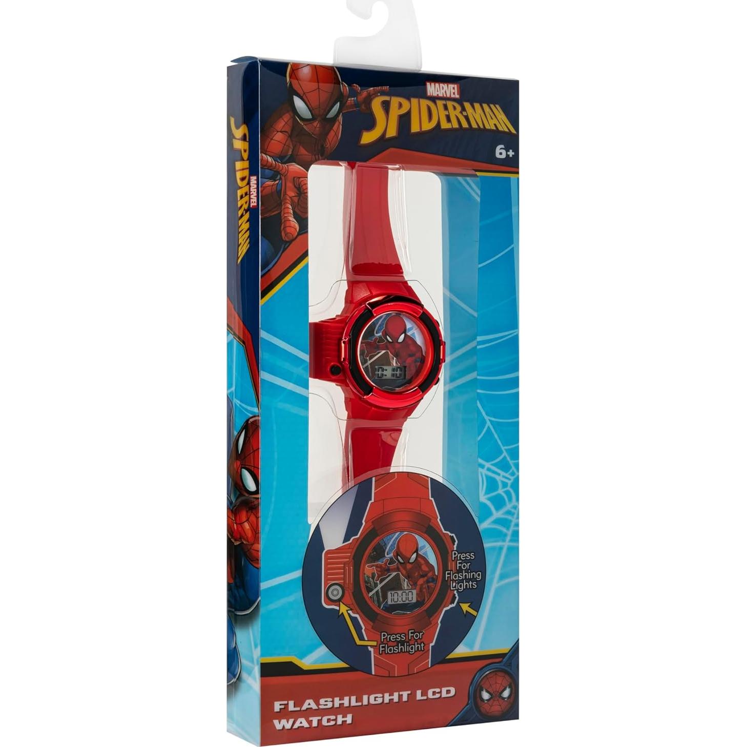 Reloj Spider-Man Accutime con Linterna LED para Niños
