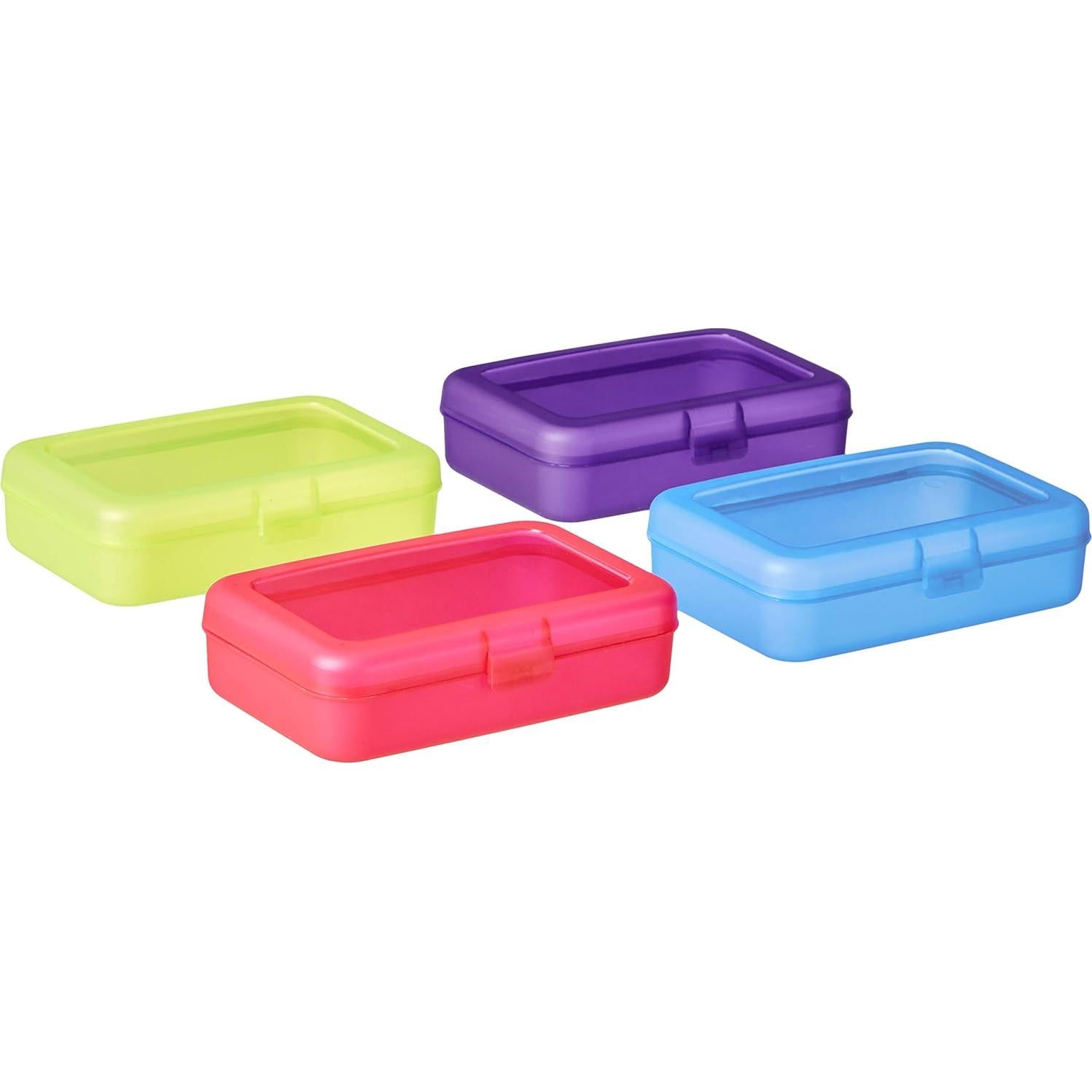 Caja de lápices Amazon Basics, paquete de 4, multicolor