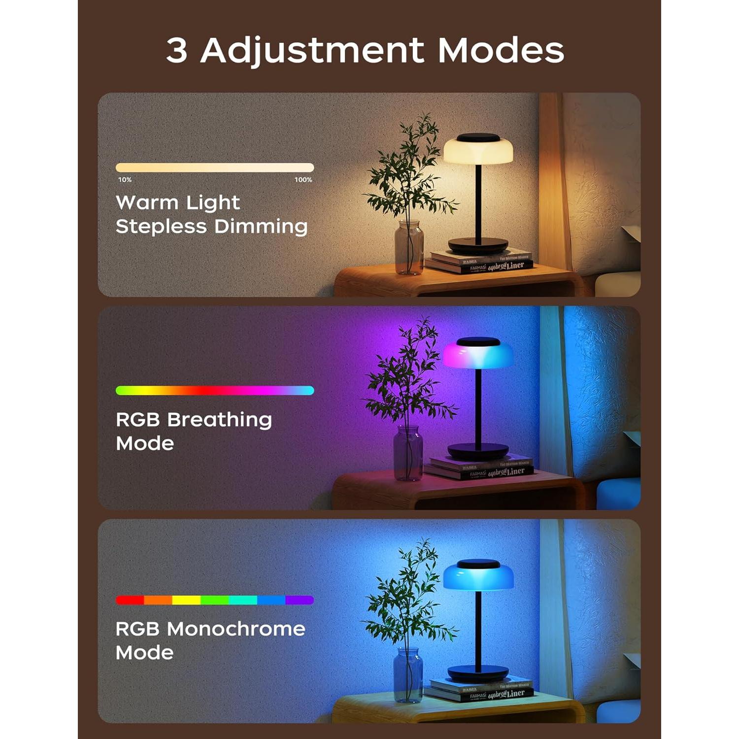 Lámpara de Mesa LED Inalámbrica Qimh 5000mAh Control Táctil