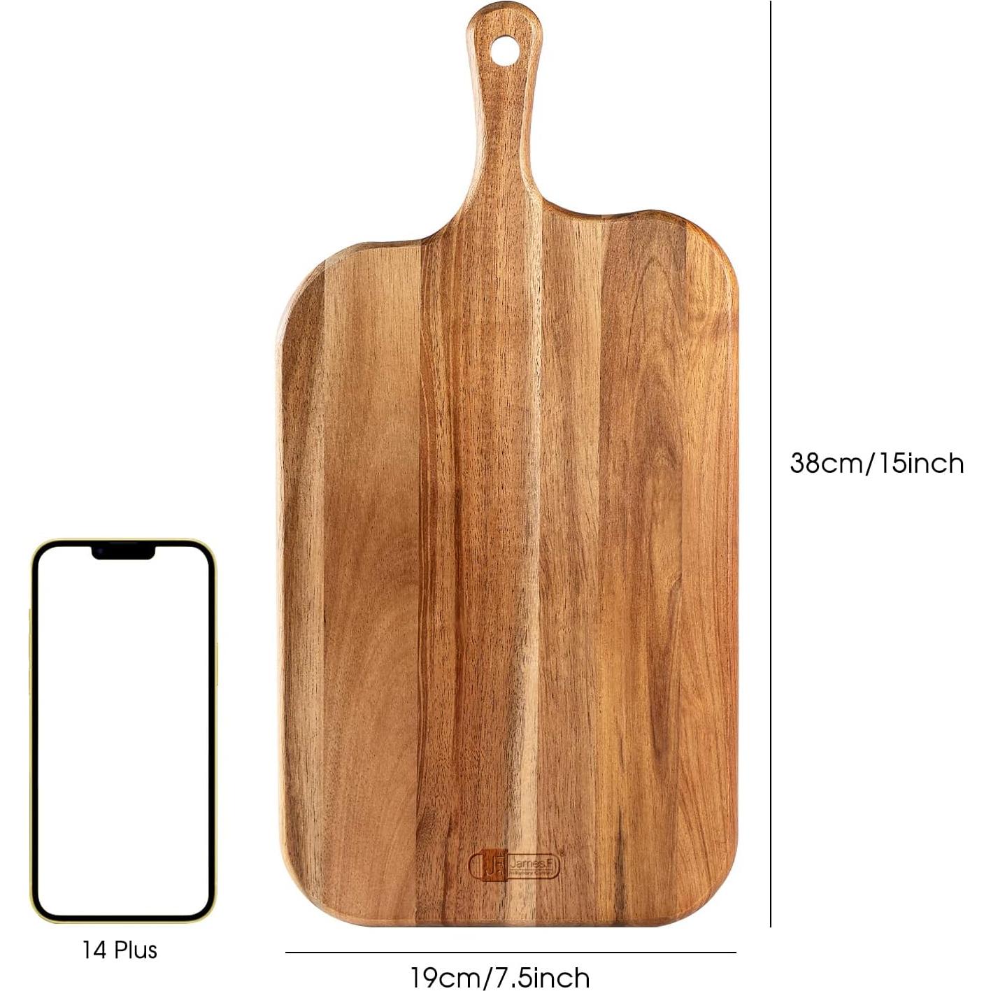 Tabla de Cortar de Madera de Acacia JF JAMES.F 38x19 cm