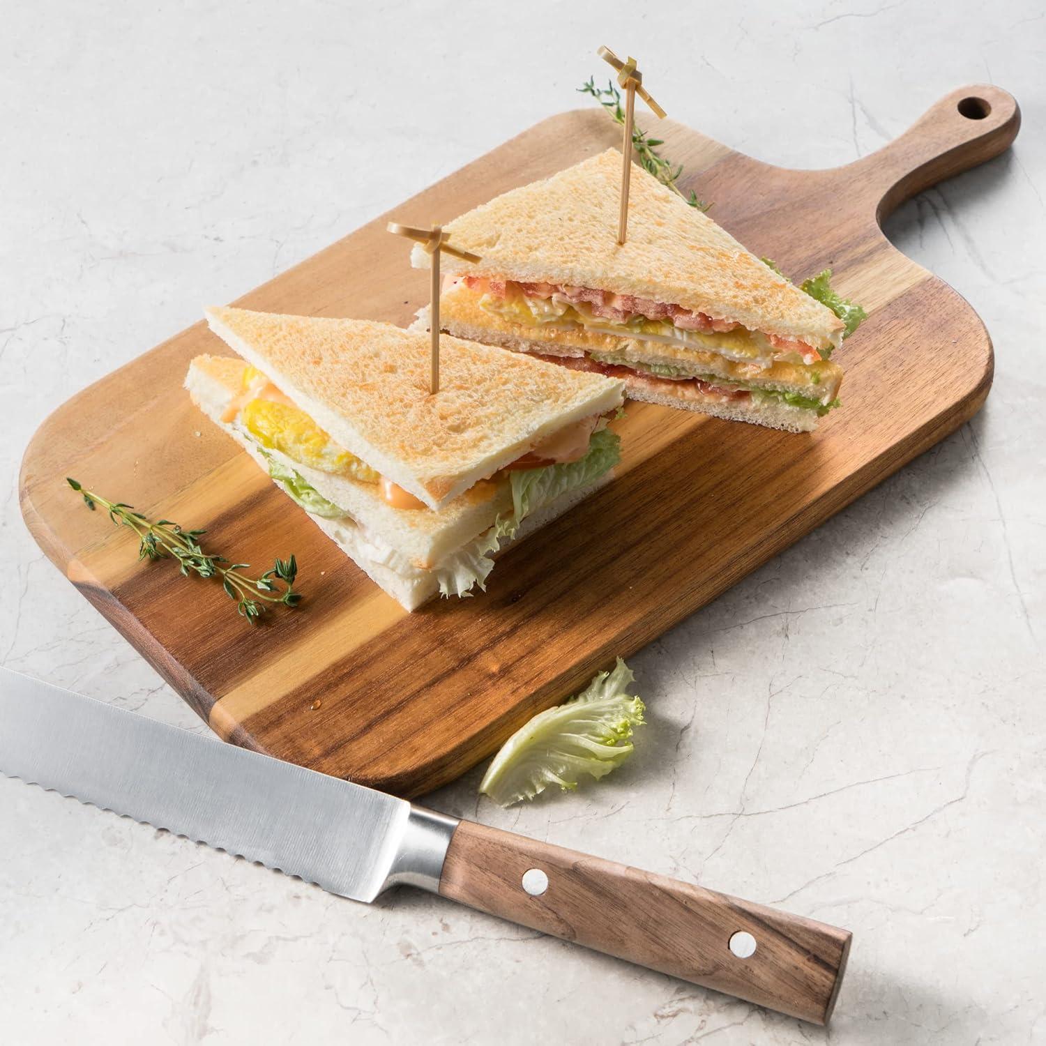 Tabla de Cortar de Madera de Acacia JF JAMES.F 38x19 cm