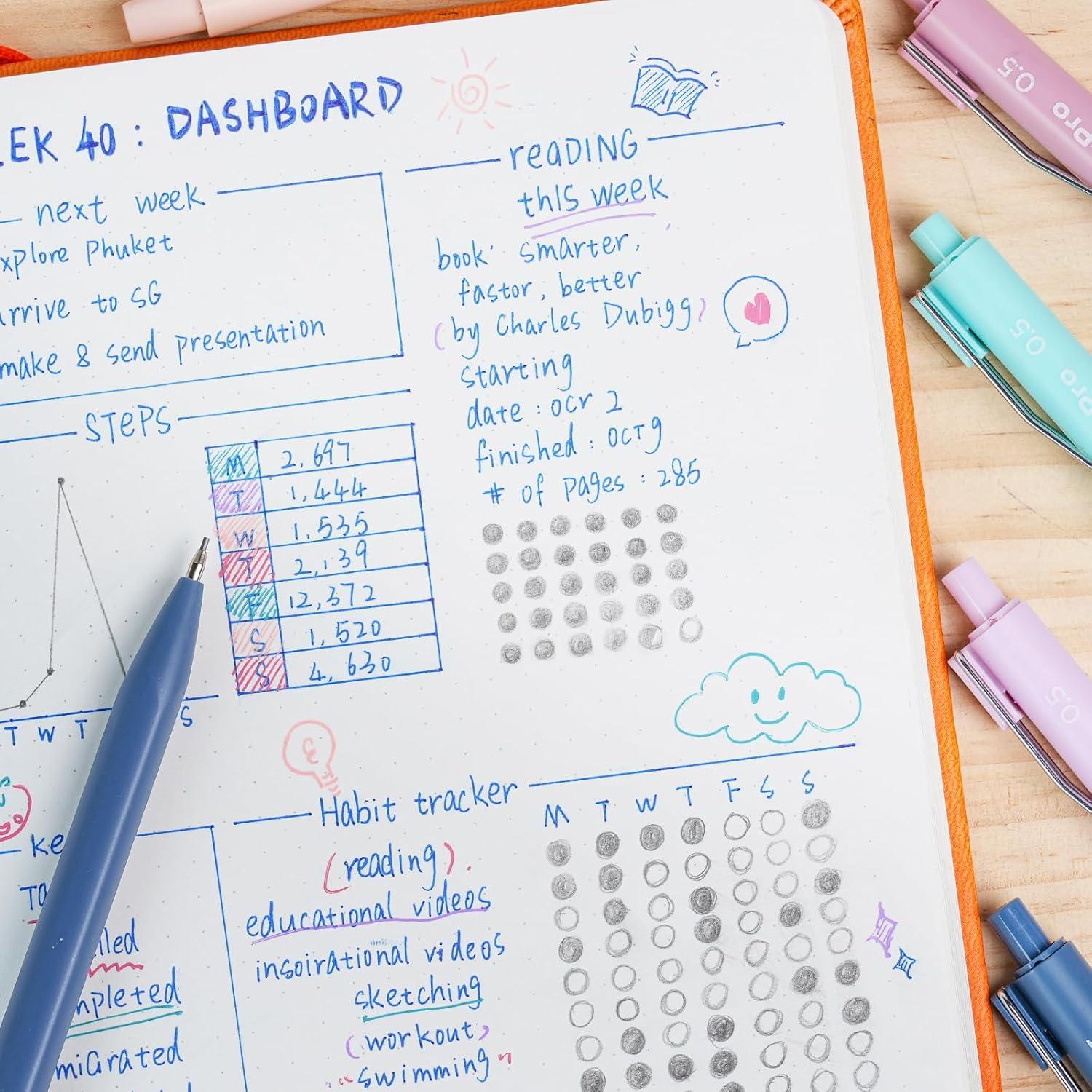 Conjunto de Papelería Nicpro 55PCS con Estuche Rosa