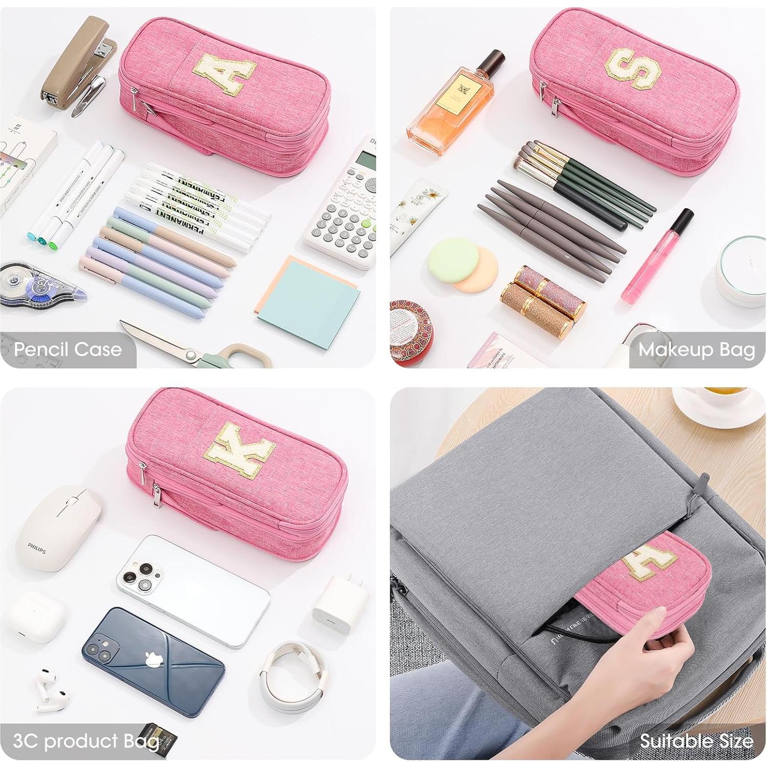 Estuche de Lápices GIFTOXO Rosa Gran Capacidad 23x9.9cm