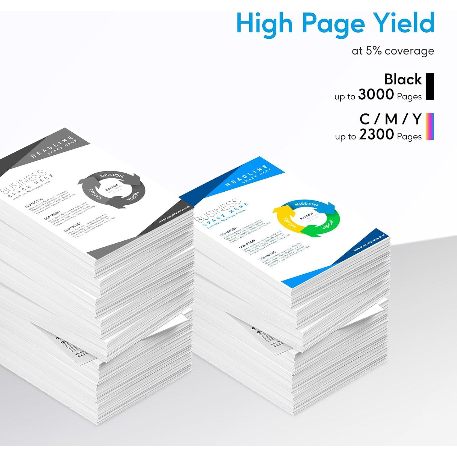 TN229XL Toner Cartridges Compatible for Brother TN229 MFC-l3720cdw MFC-l3780cdw MFC-l3280cdw HL-L3220cdw Printers (4 XL Pack)