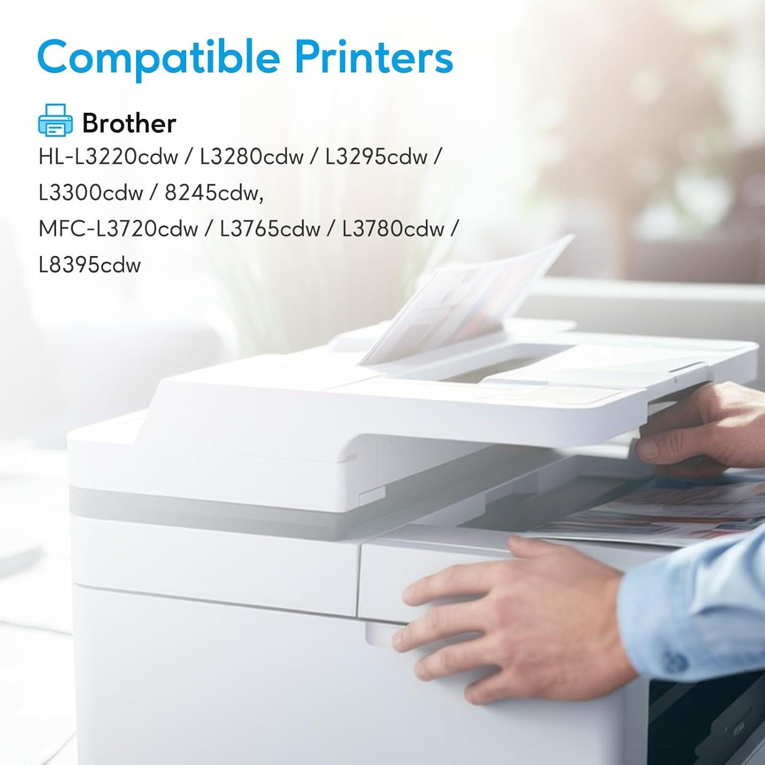 TN229XL Toner Cartridges Compatible for Brother TN229 MFC-l3720cdw MFC-l3780cdw MFC-l3280cdw HL-L3220cdw Printers (4 XL Pack)