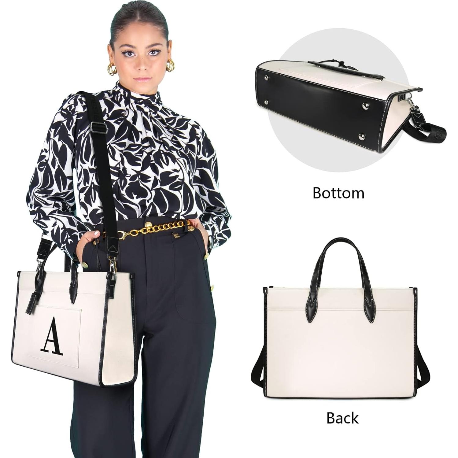 Bolsa Tote para Laptop TOPDesign 15.6" Lona Mujer
