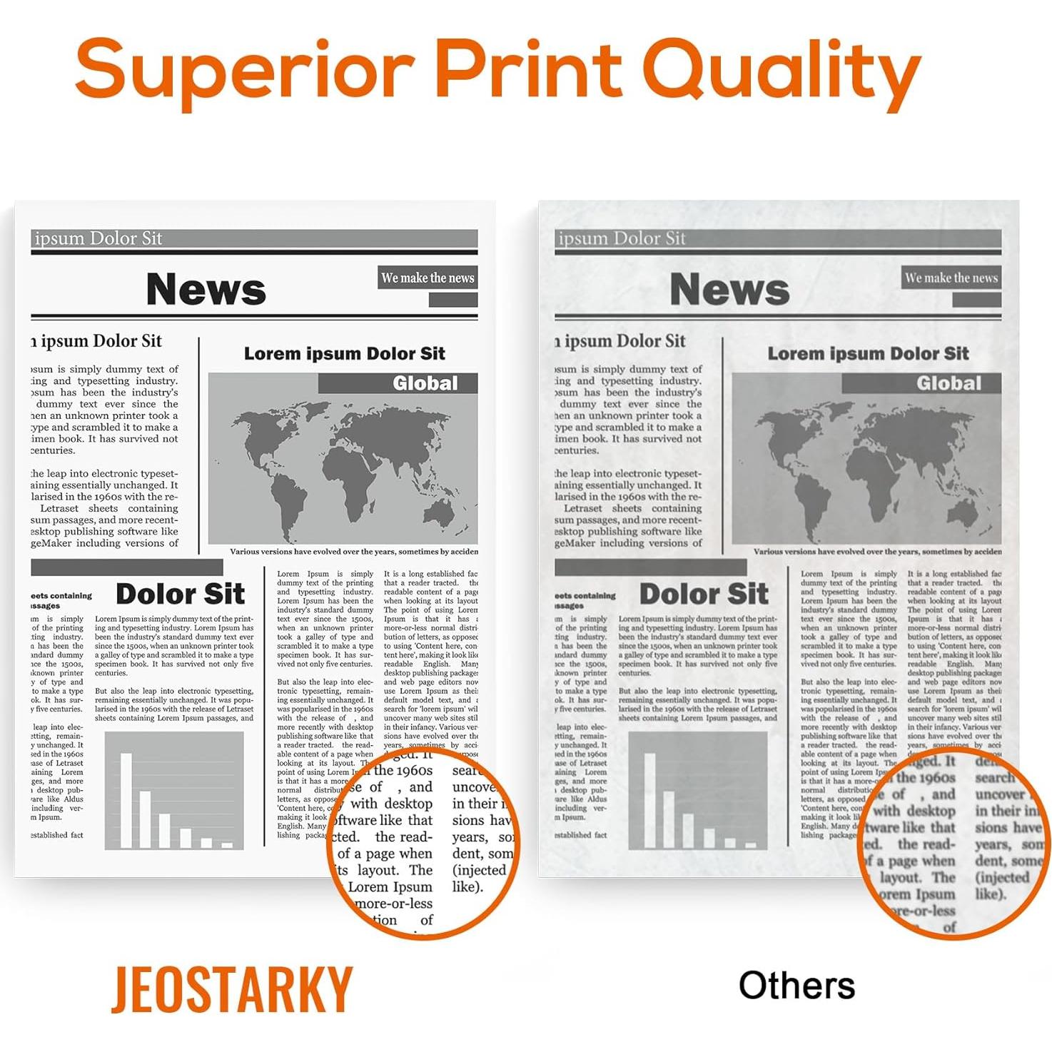 Tóner Compatible TN830XL Jeostarky para Brother - 2 Paquetes